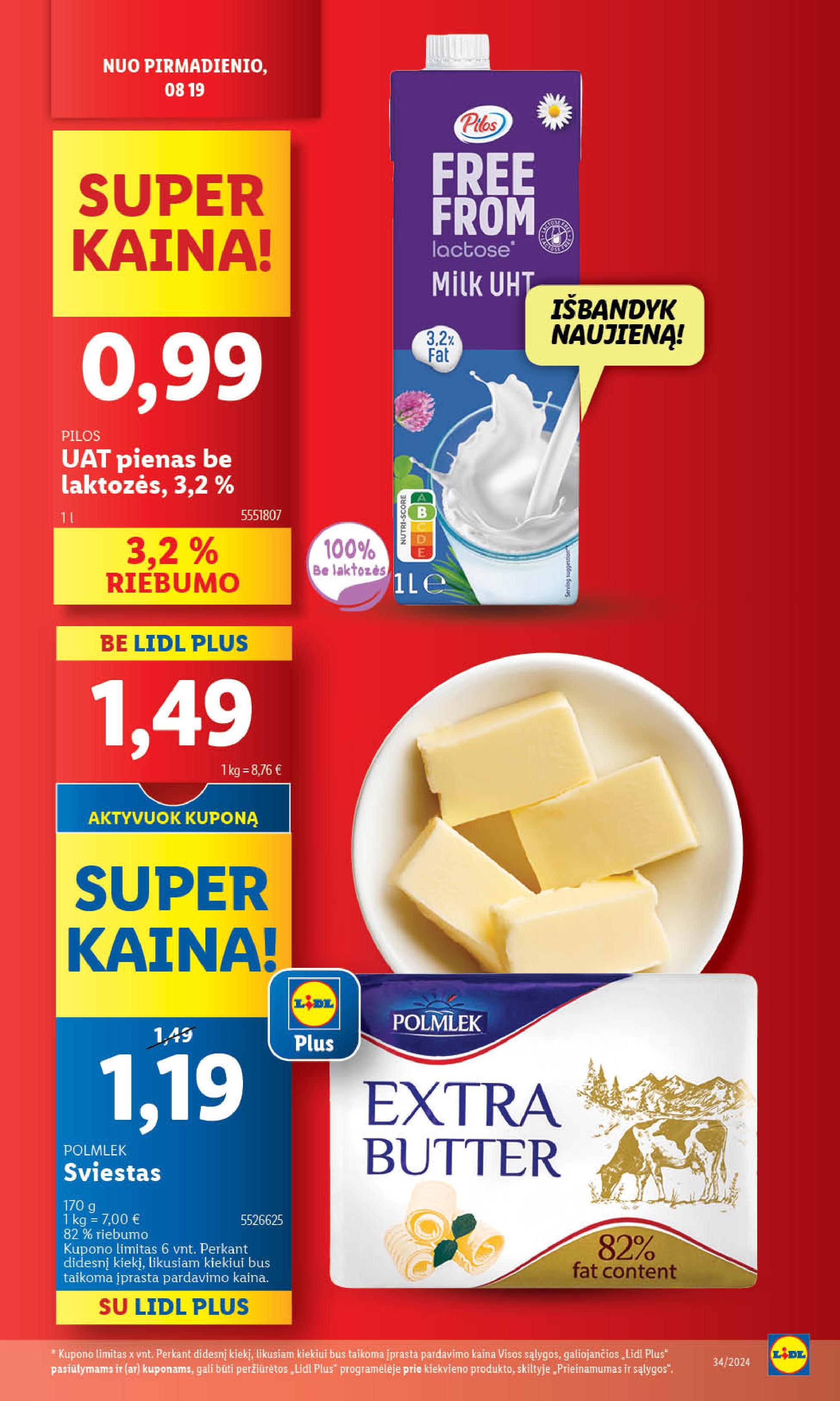 Naujausias LIDL kaininis katalogas 2024.08.19 - 2024.08.25