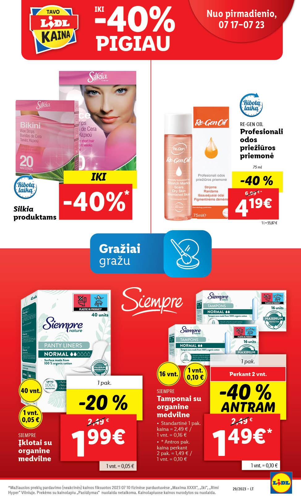 Naujausias LIDL kaininis katalogas 2023.07.17 - 2023.07.23