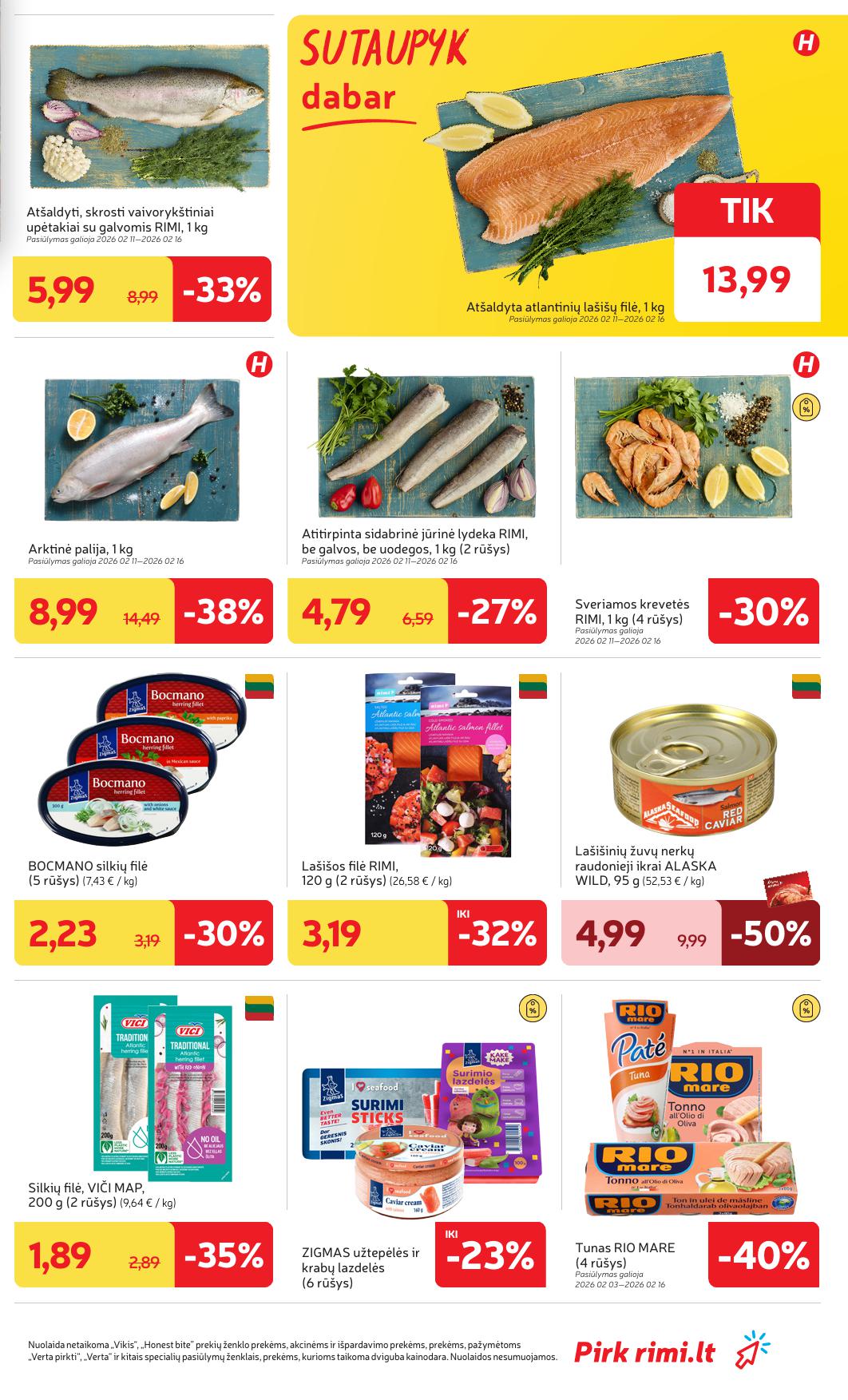 Naujausias RIMI kaininis katalogas 2026.02.10 - 2026.02.16