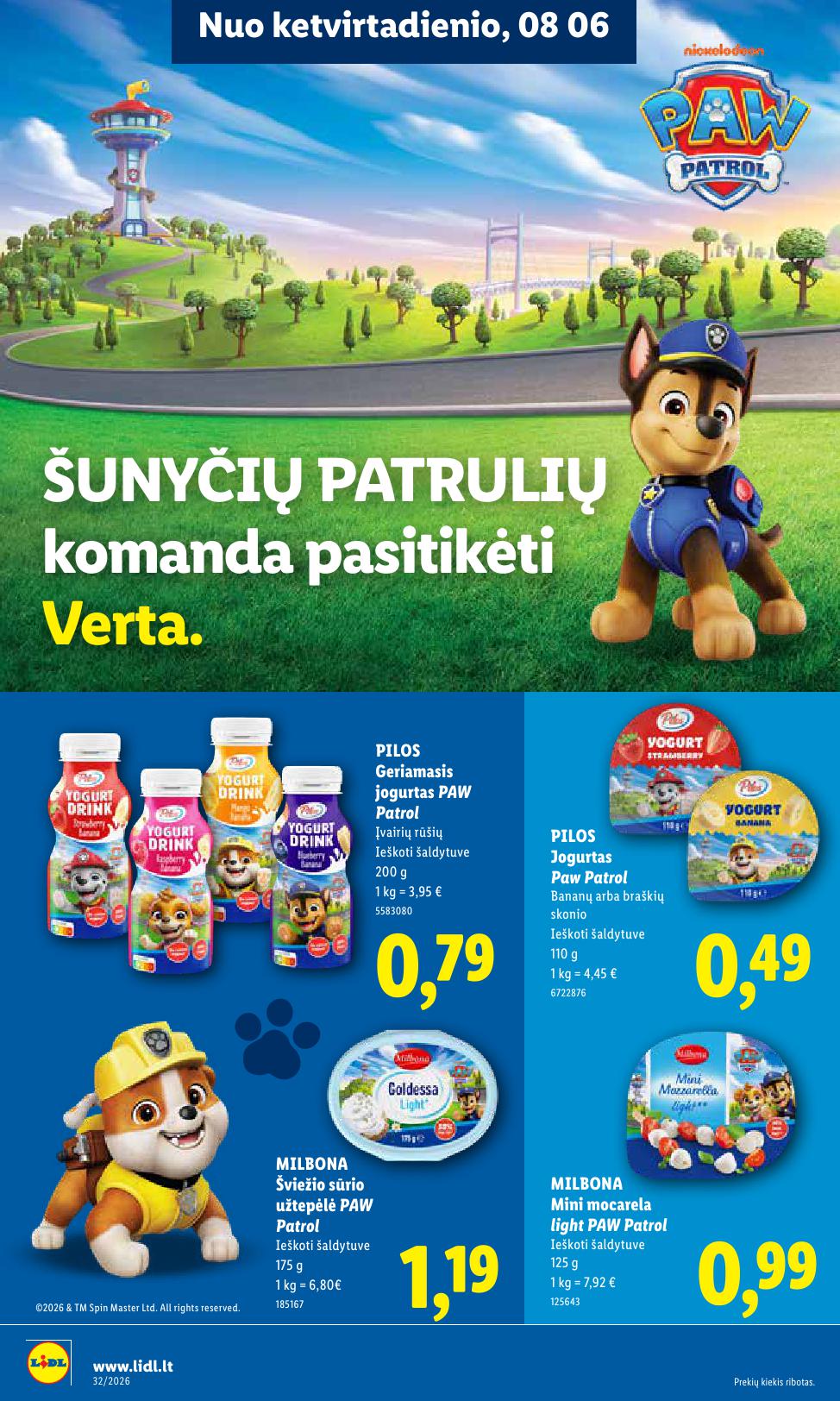 Naujausias LIDL kaininis katalogas 2026.08.03 - 2026.08.09
