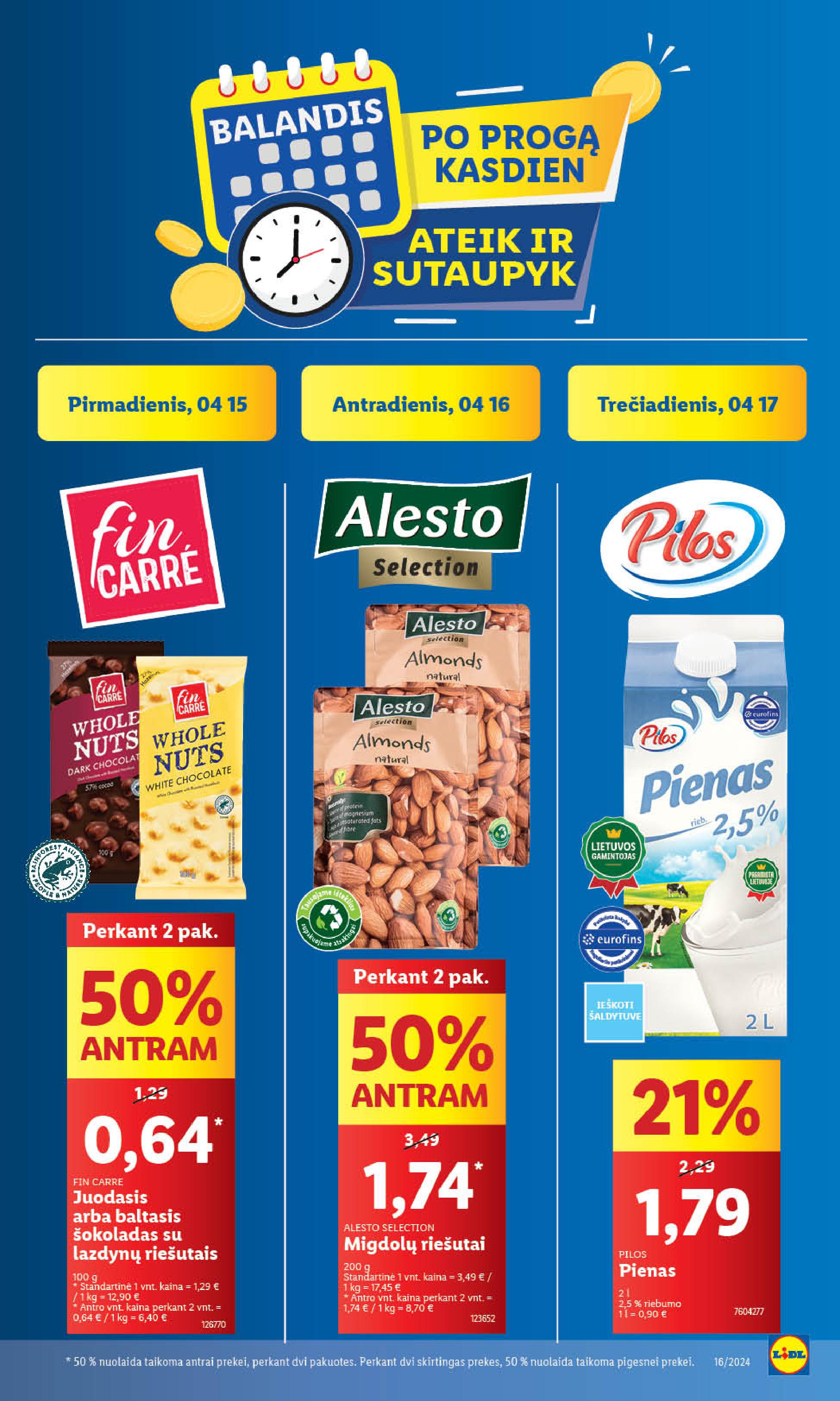 Naujausias LIDL kaininis katalogas 2024.04.15 - 2024.04.21