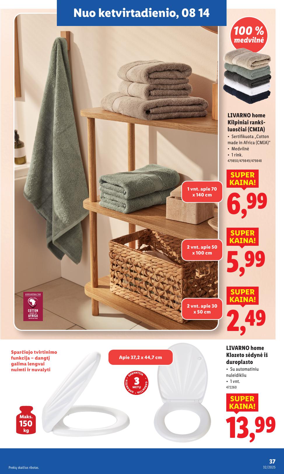 LIDL ne maisto prekių leidinys 2025.08.11 - 2025.08.17
