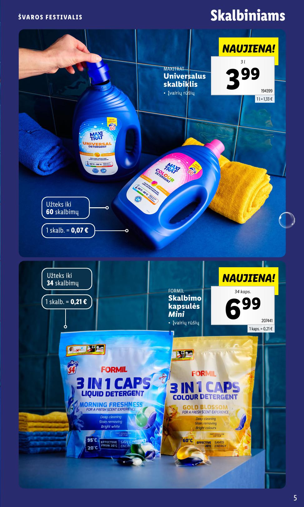 LIDL katalogas "Švaros festivalis" galioja nuo kovo 3