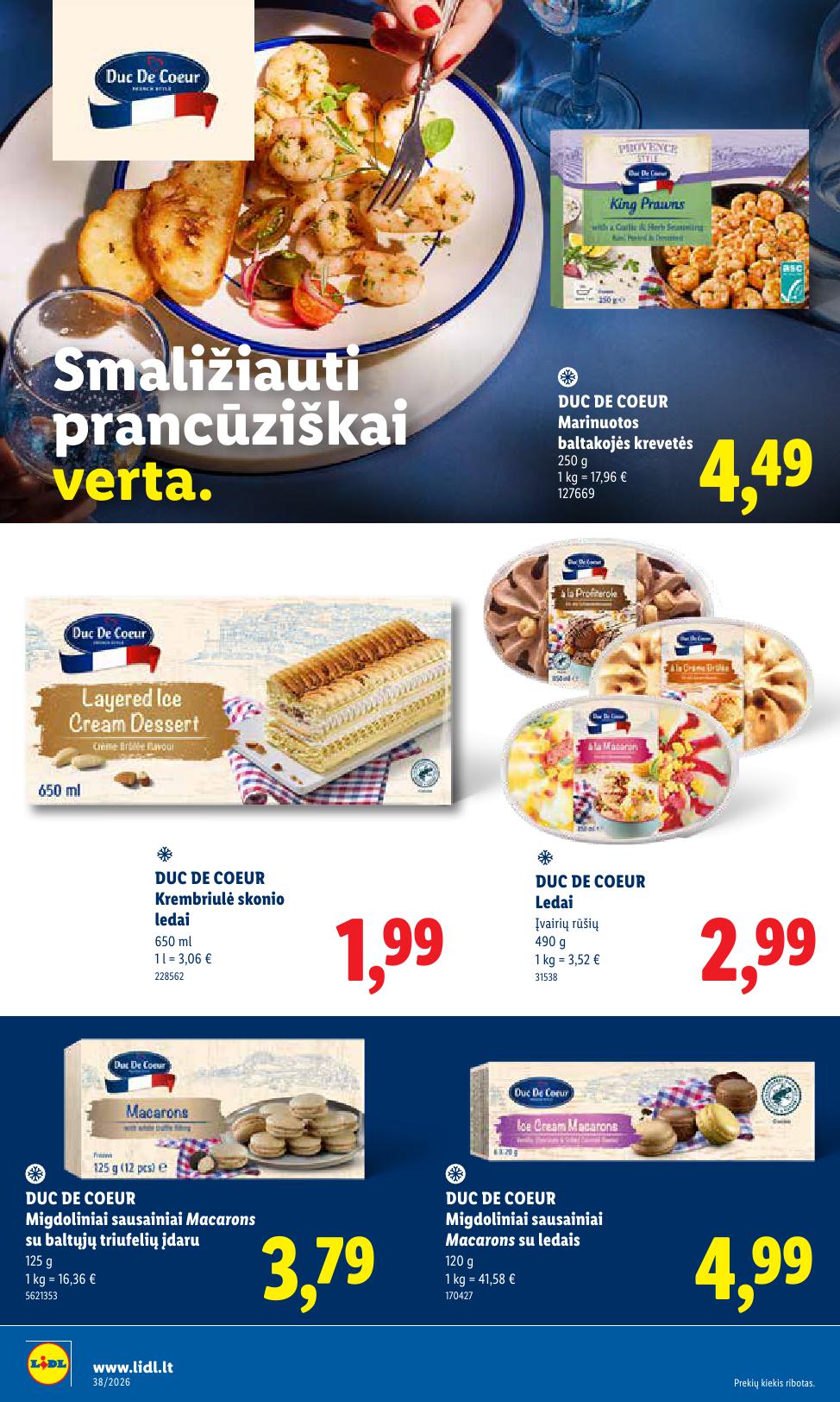Naujausias LIDL kaininis katalogas 2026.09.14 - 2026.09.20
