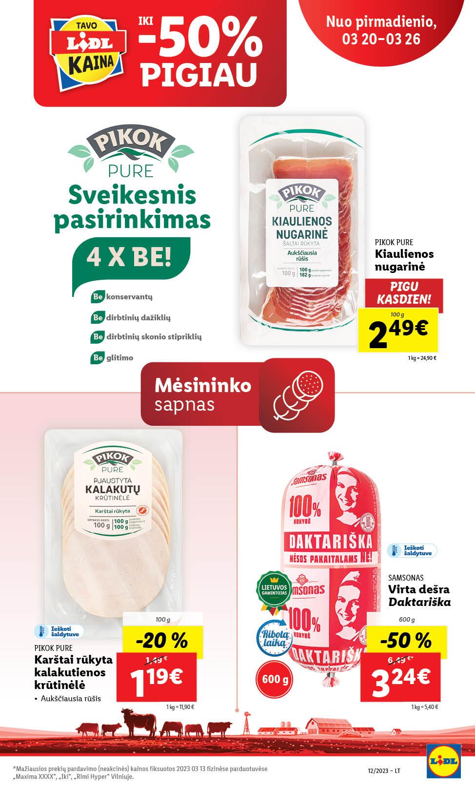 Naujausias LIDL kaininis katalogas 2023.03.20 - 2023.03.26