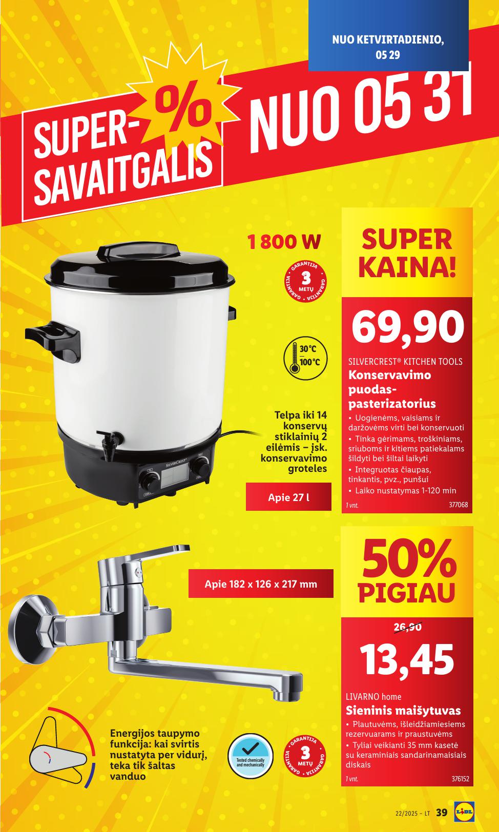 LIDL ne maisto prekių leidinys 2025.05.26 - 2025.06.01