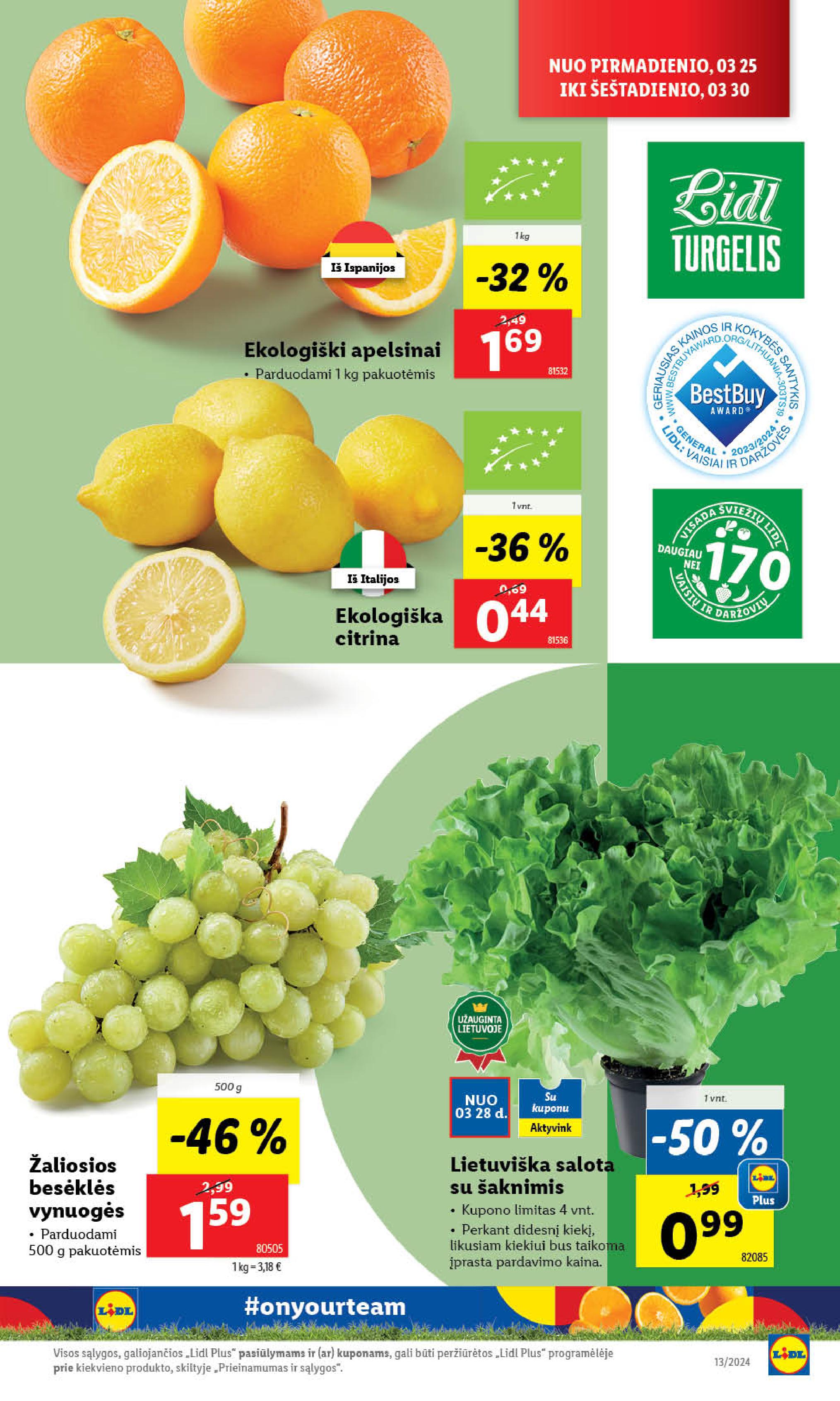 Naujausias LIDL kaininis katalogas 2024.03.25 - 2024.03.30