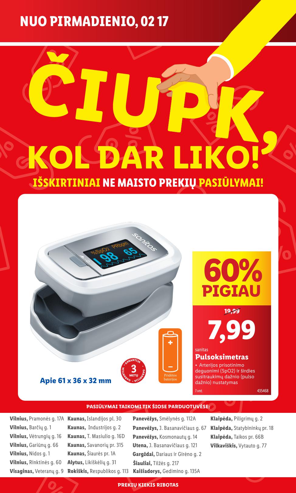 LIDL katalogas "Čiupk, kol dar liko!" galioja nuo 2025.02.17