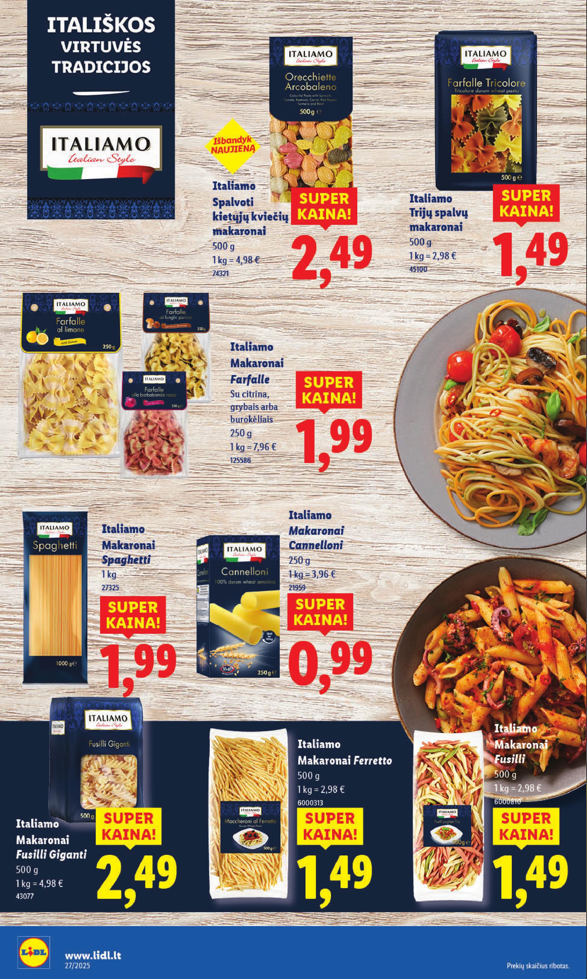 Naujausias LIDL kaininis katalogas 2025.06.30 - 2025.07.06