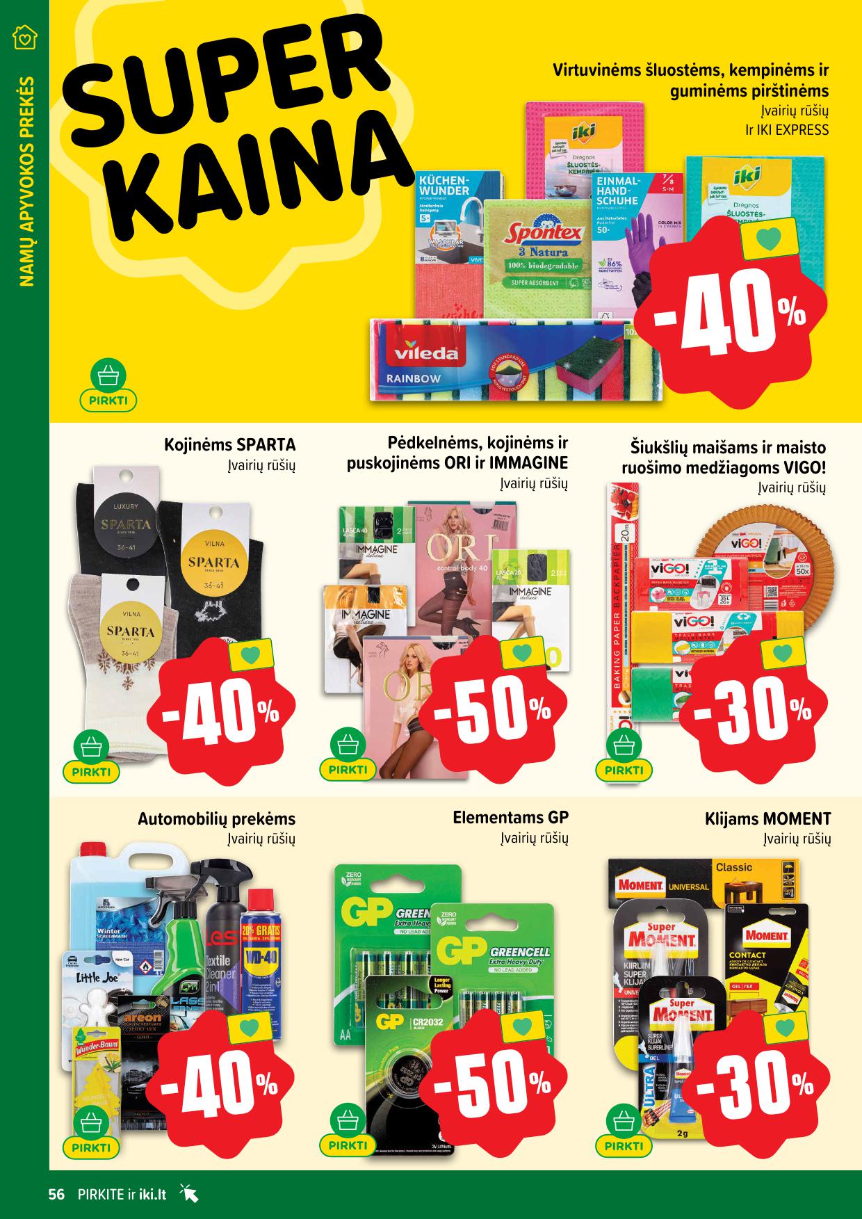 Naujausias IKI kaininis katalogas 2026.01.05 - 2026.01.11