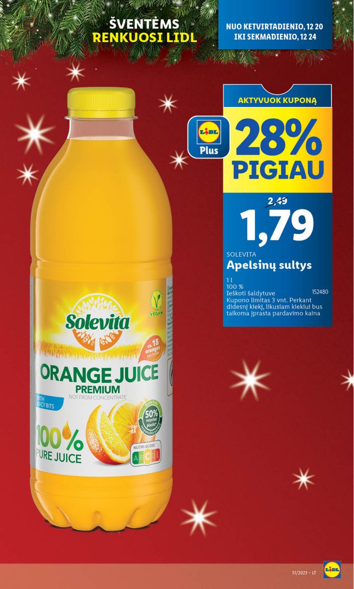 Naujausias LIDL kaininis katalogas 2023.12.18 - 2023.12.24