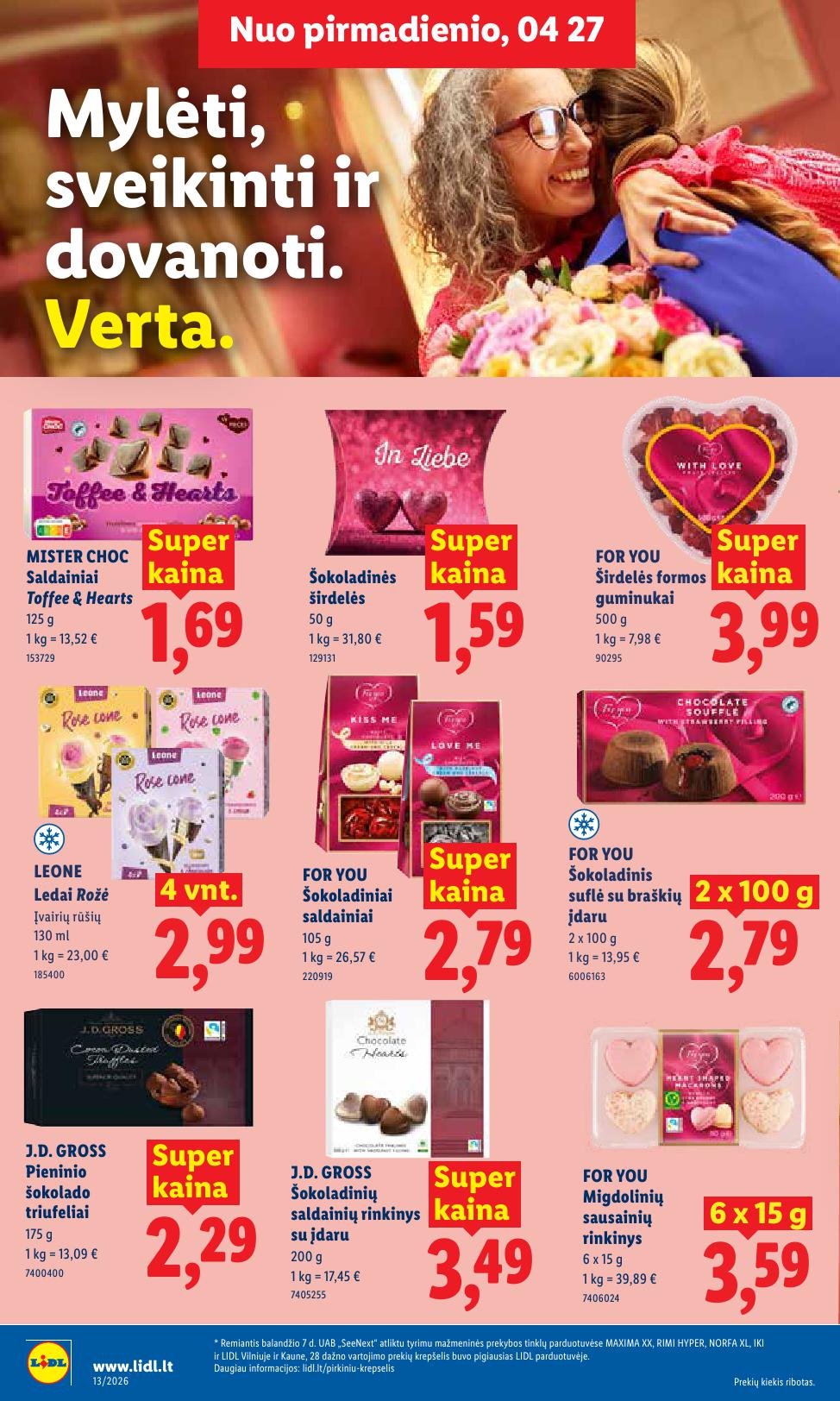 Naujausias LIDL kaininis katalogas 2026.04.27 - 2026.05.03