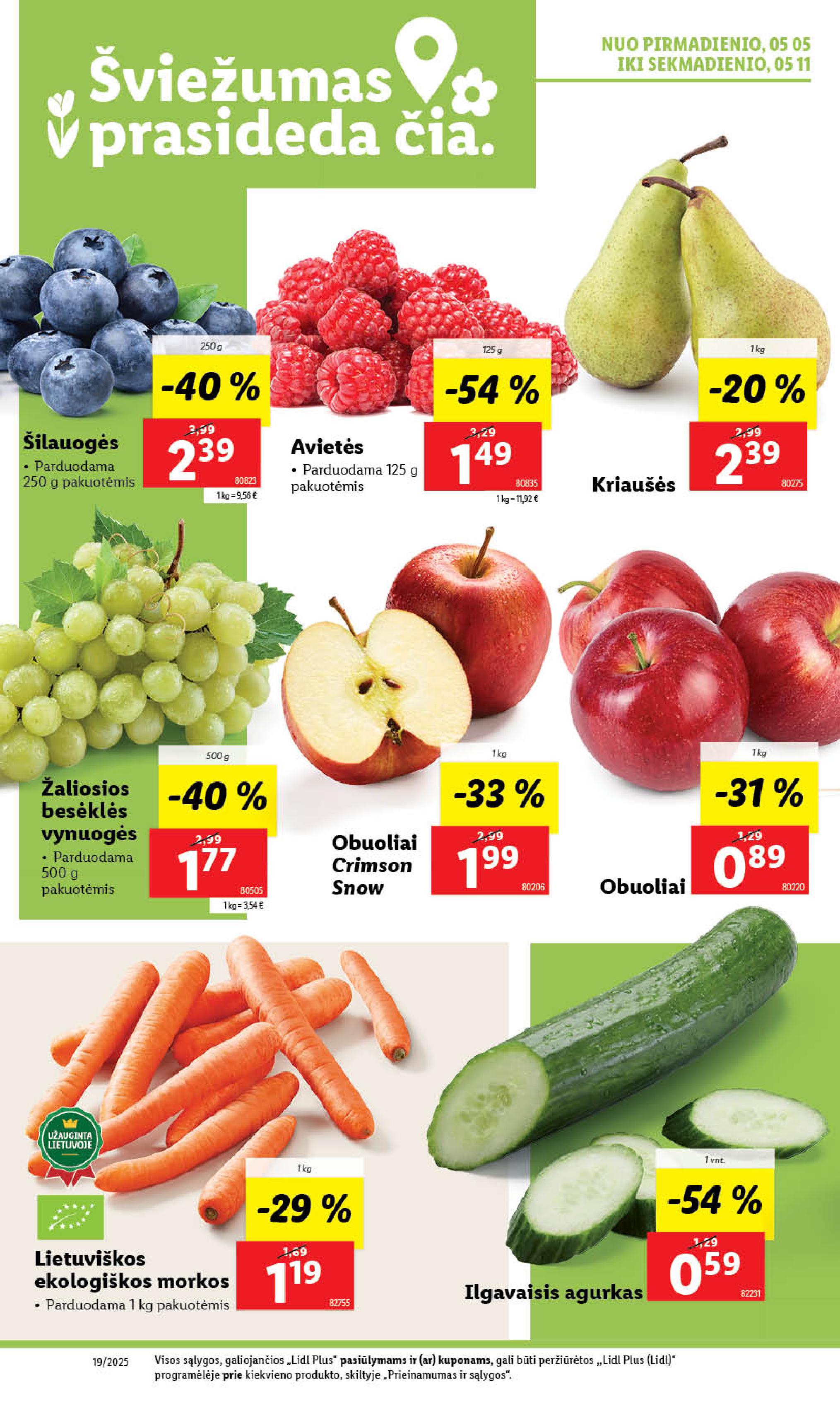Naujausias LIDL kaininis katalogas 2025.05.05 - 2025.05.11