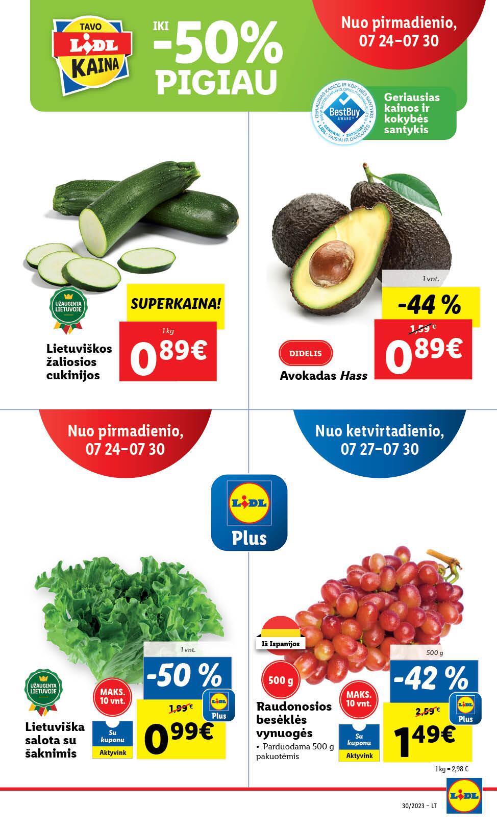 Naujausias LIDL kaininis katalogas 2023.07.24 - 2023.07.30
