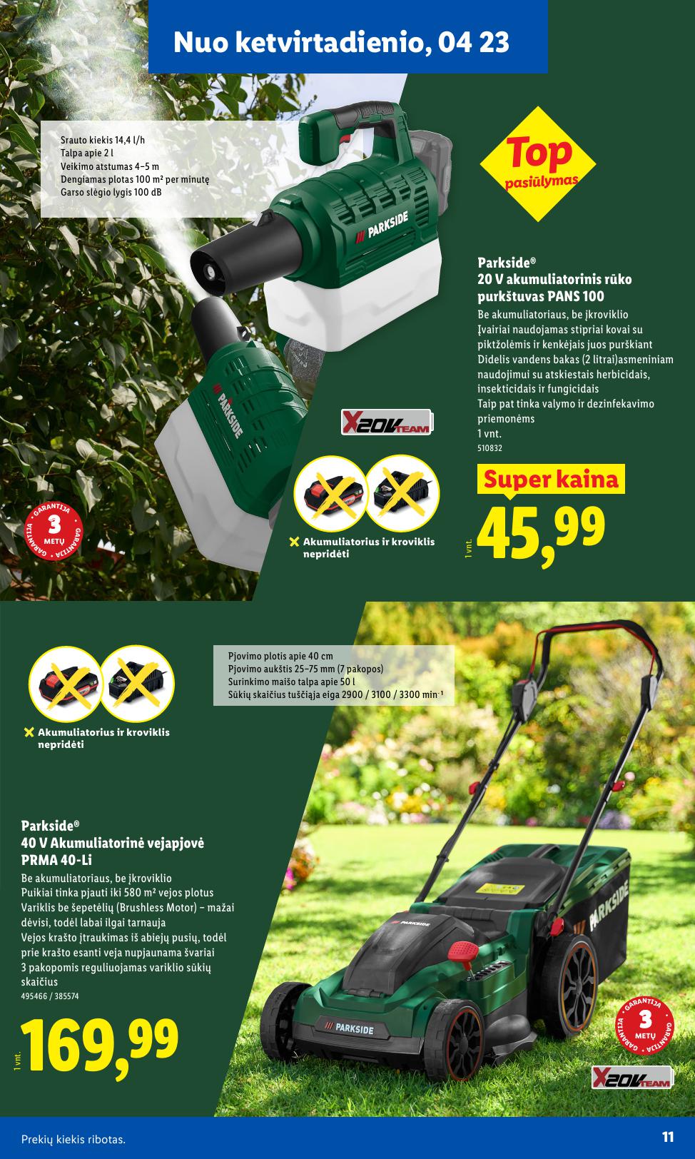 LIDL katalogas "Sodui valio !" galioja nuo 2026.03.30