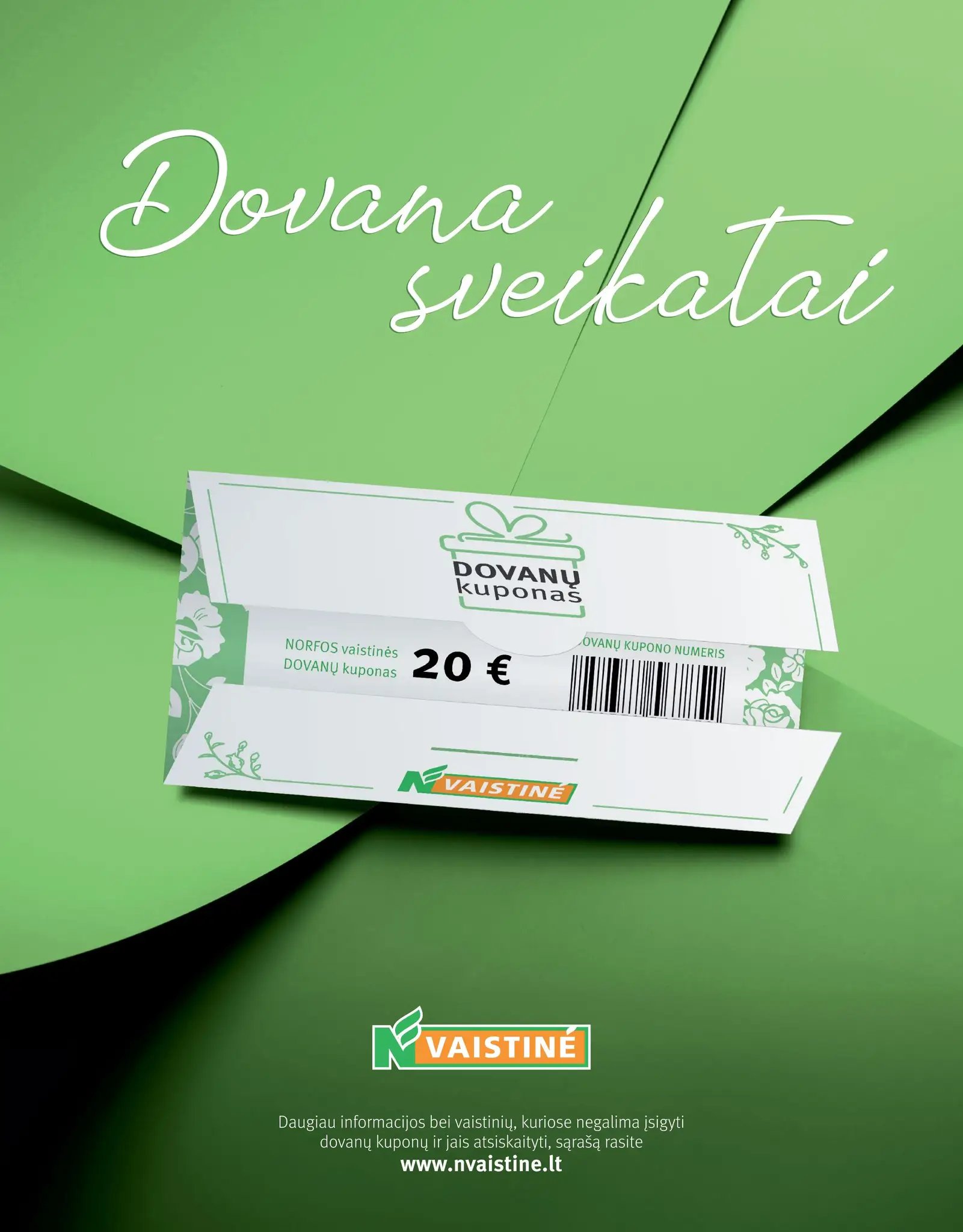 NORFOS vaistinės akcijų ir nuolaidų leidinys 2026.08.01 - 2026.08.31