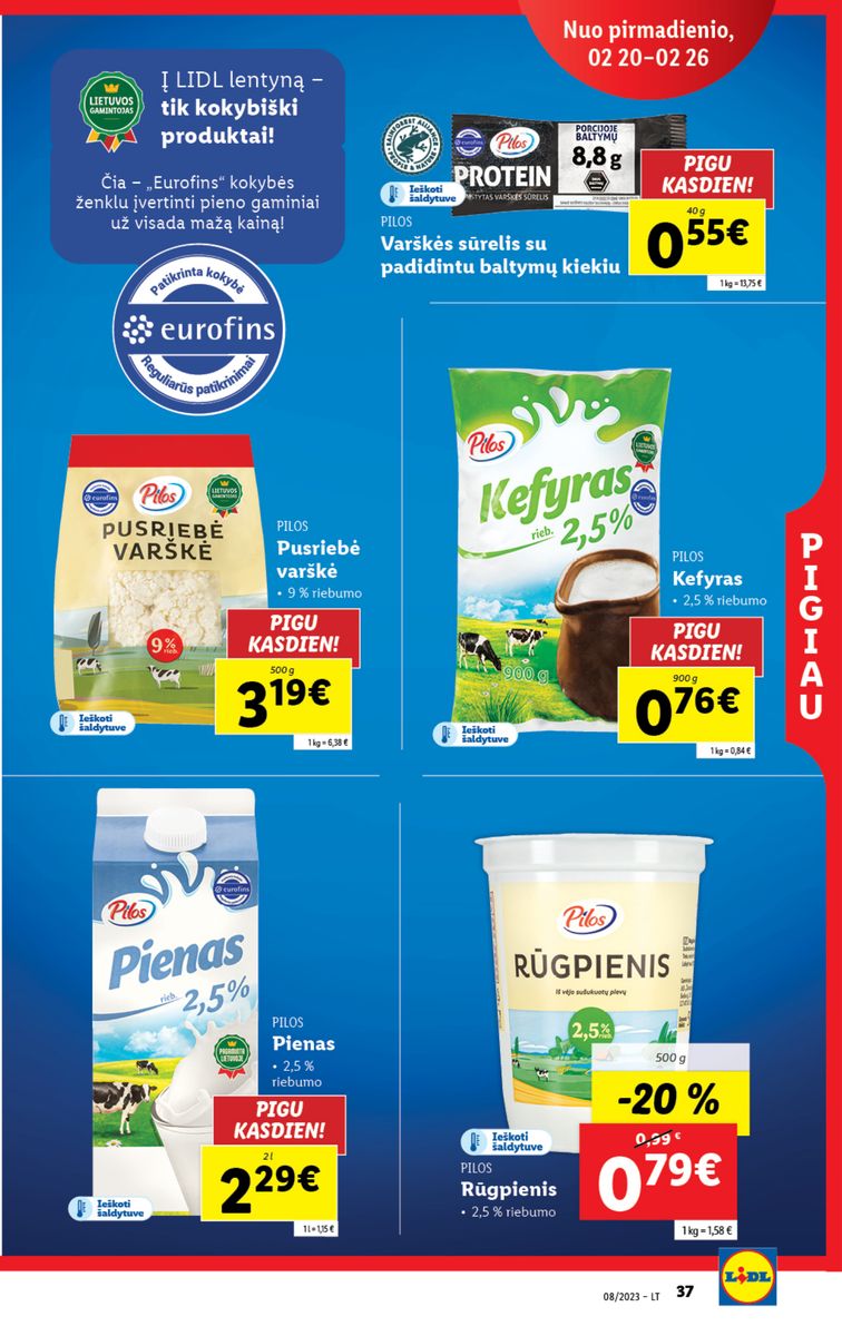 Naujausias LIDL kaininis katalogas 2023.02.20 - 2023.02.26