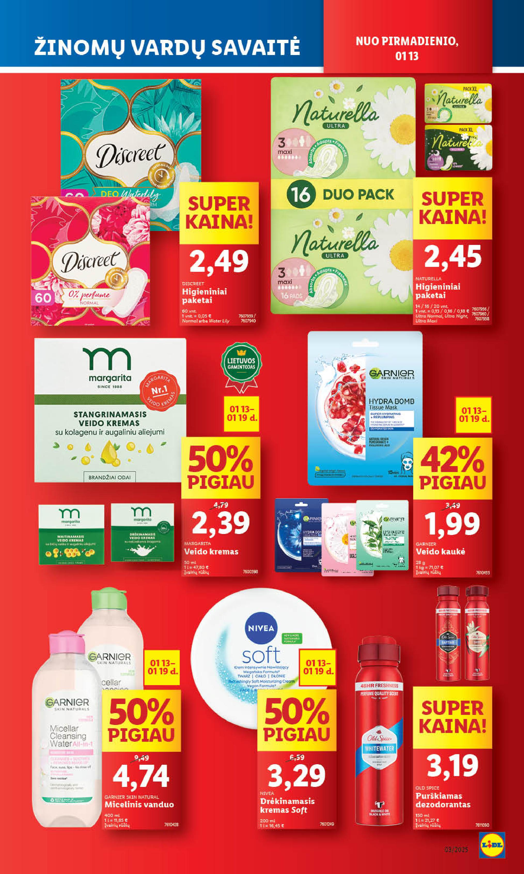 Naujausias LIDL kaininis katalogas 2025.01.13 - 2025.01.19