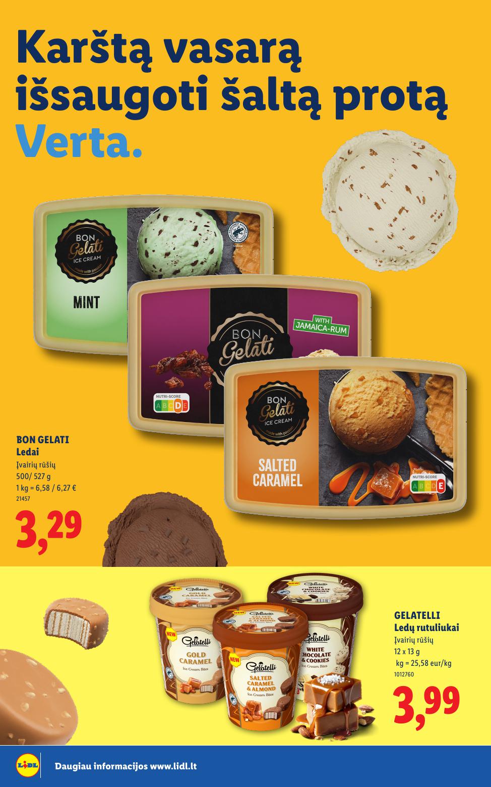 LIDL katalogas "Daugiau ledų, daugiau vasaros"