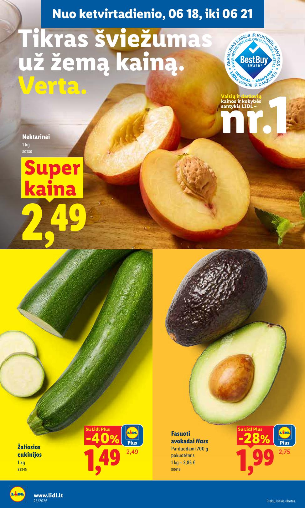 Naujausias LIDL kaininis katalogas 2026.06.15 - 2026.06.21