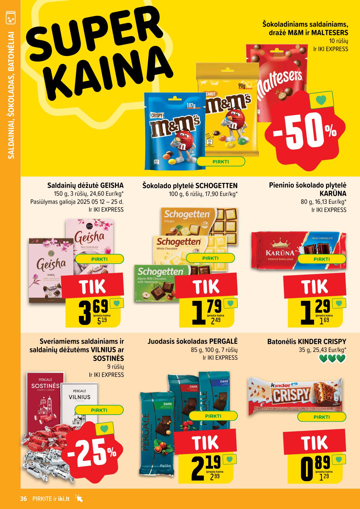 Naujausias IKI kaininis katalogas 2025.05.12 - 2025.05.18