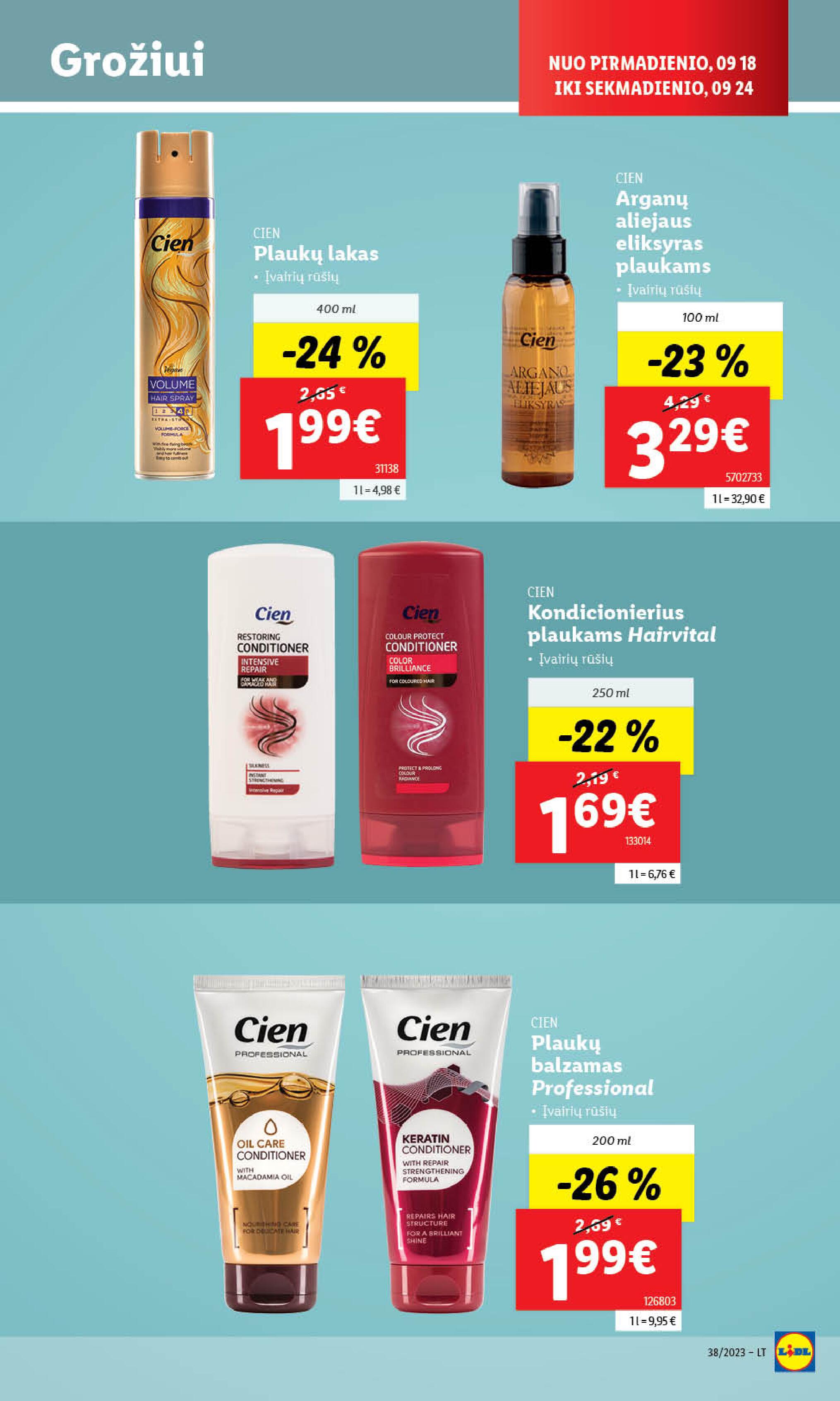 Naujausias LIDL kaininis katalogas 2023.09.18 - 2023.09.24