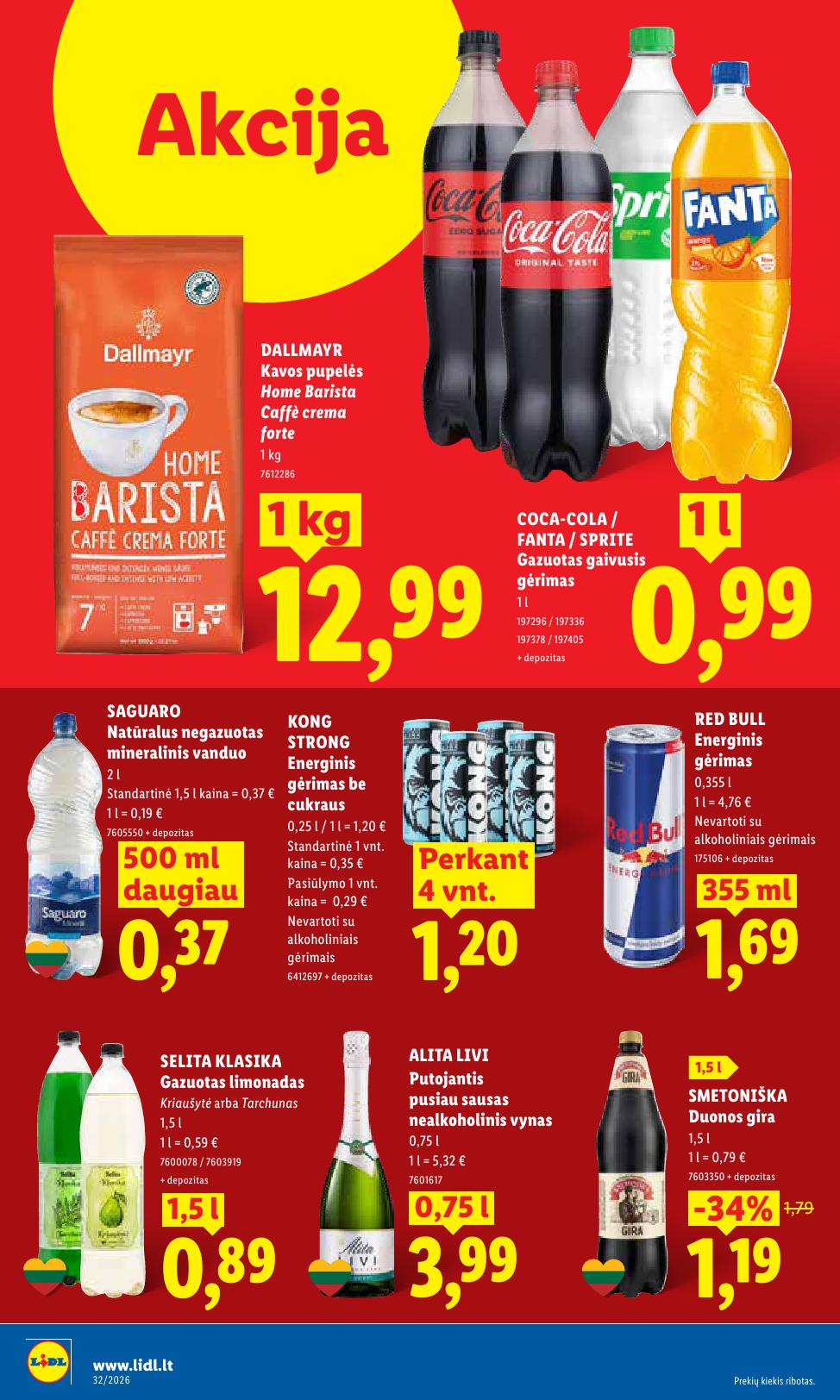 Naujausias LIDL kaininis katalogas 2026.08.03 - 2026.08.09