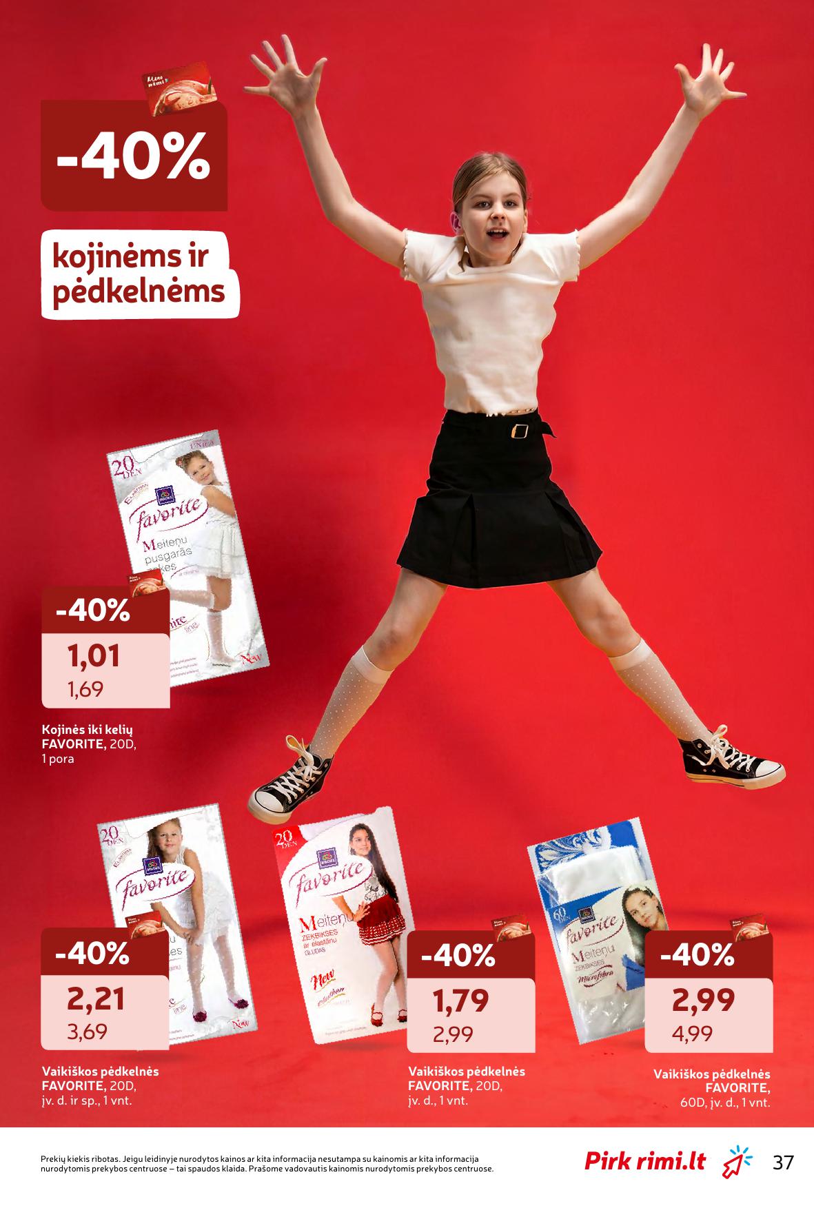 RIMI mokyklinių prekių katalogas "Atgal į mokyklą"