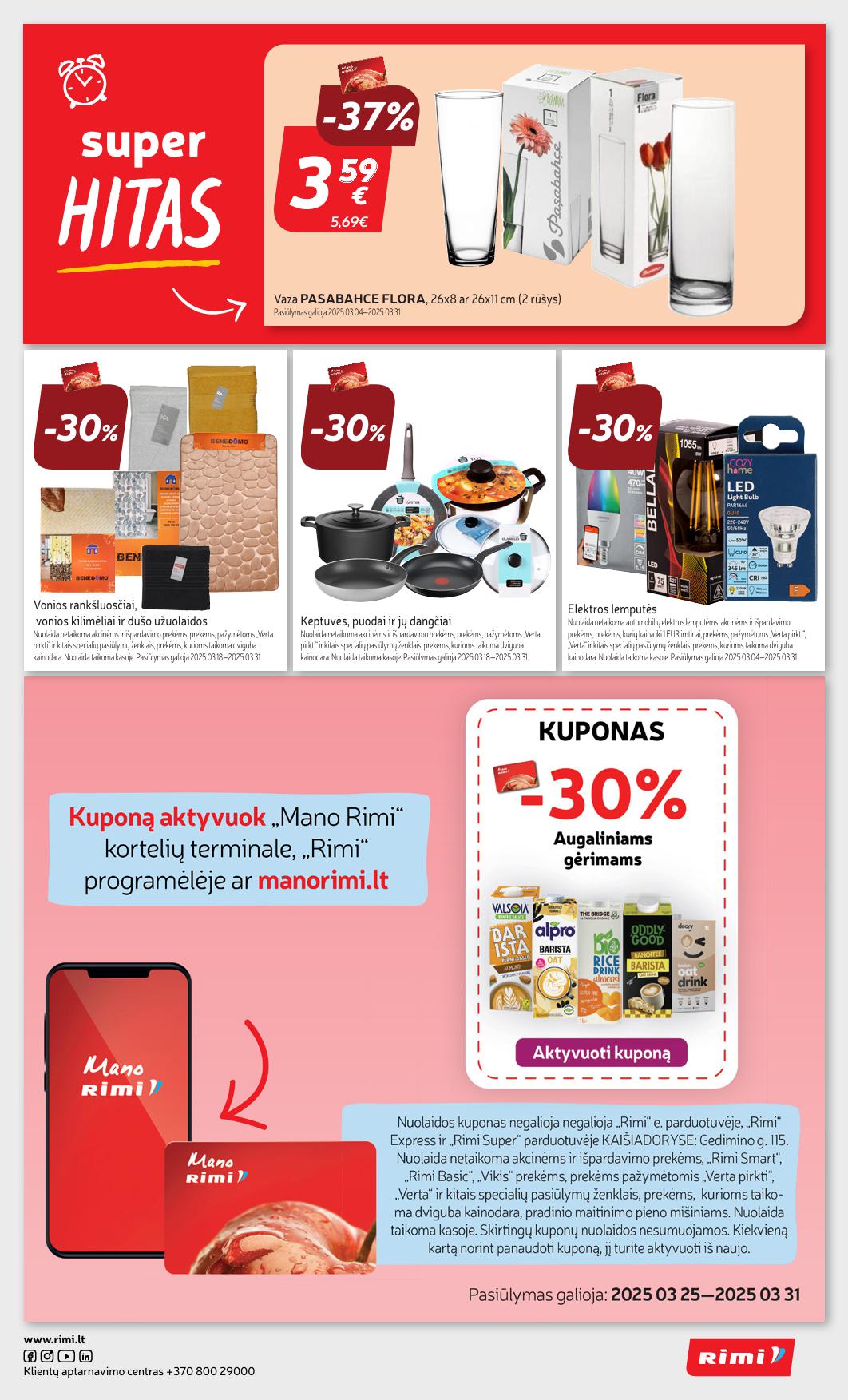Naujausias RIMI kaininis katalogas 2025.03.25 - 2025.03.31
