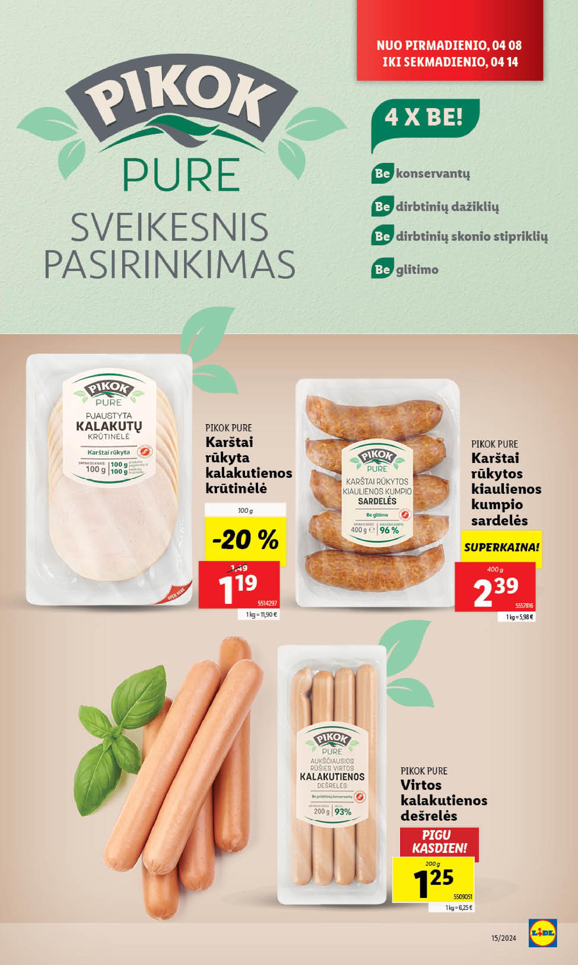 Naujausias LIDL kaininis katalogas 2024.04.08 - 2024.04.14