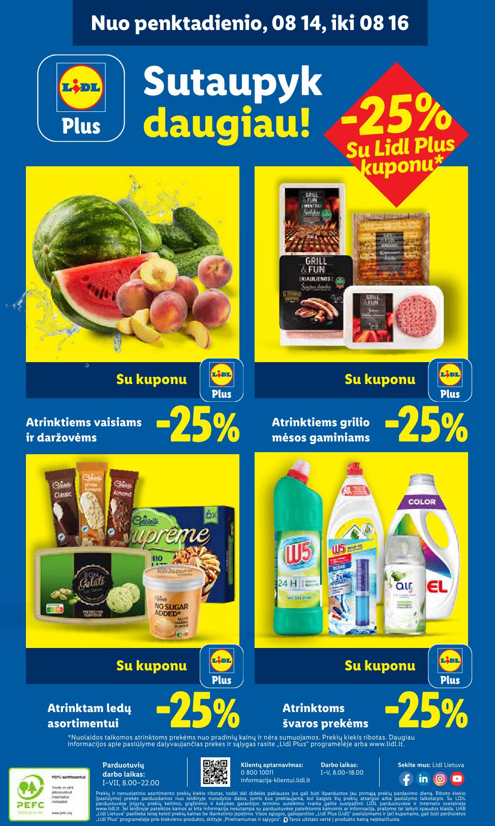 Naujausias LIDL kaininis katalogas 2026.08.10 - 2026.08.16