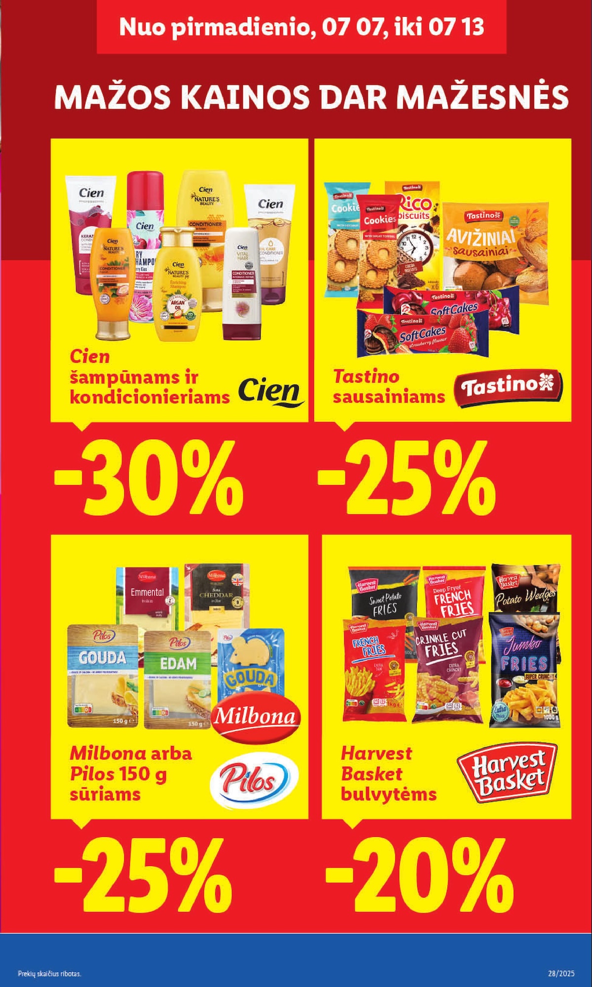 LIDL maisto prekių leidinukas nuo ketvirtadienio 2025.07.10 iki 2025.07.13
