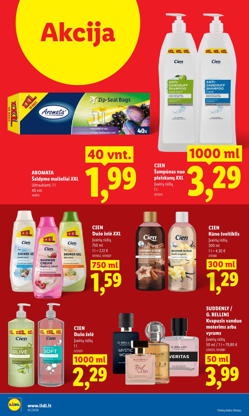 Naujausias LIDL kaininis katalogas 2026.11.02 - 2026.11.08
