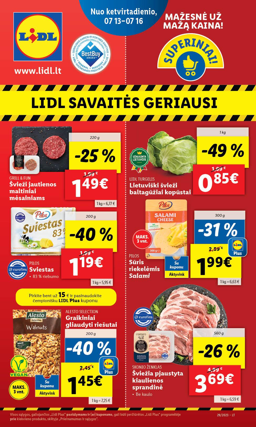 Naujausias LIDL kaininis katalogas 2023.07.17 - 2023.07.23
