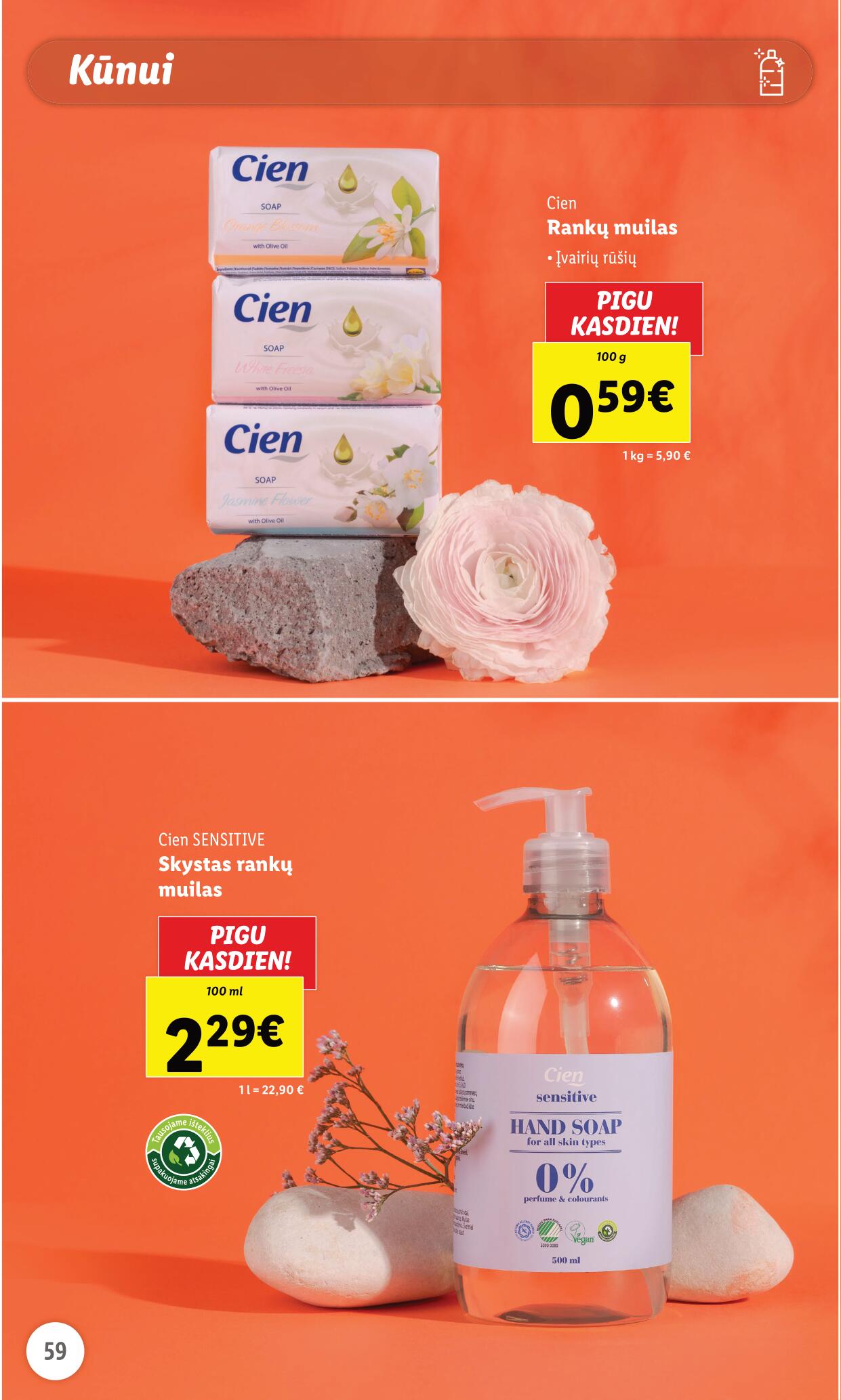 LIDL prekių katalogas "Grožio festivalis" galioja nuo 2023.05.01