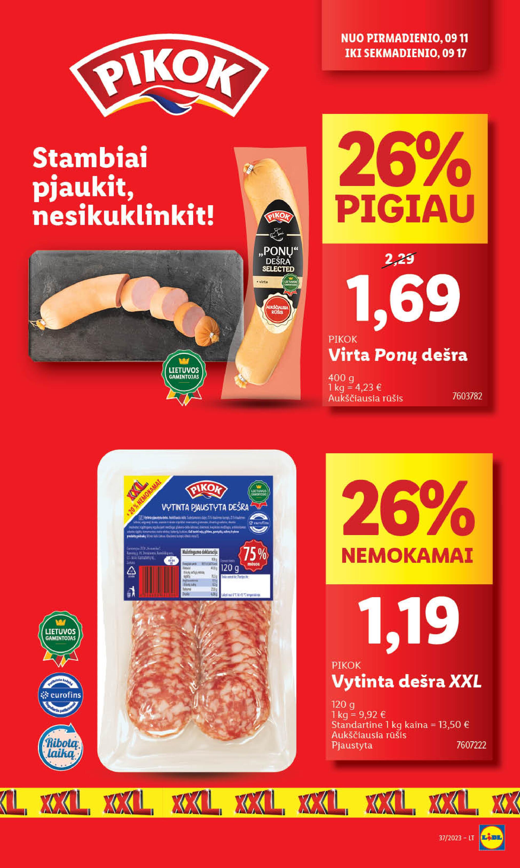 Naujausias LIDL kaininis katalogas 2023.09.11 - 2023.09.17