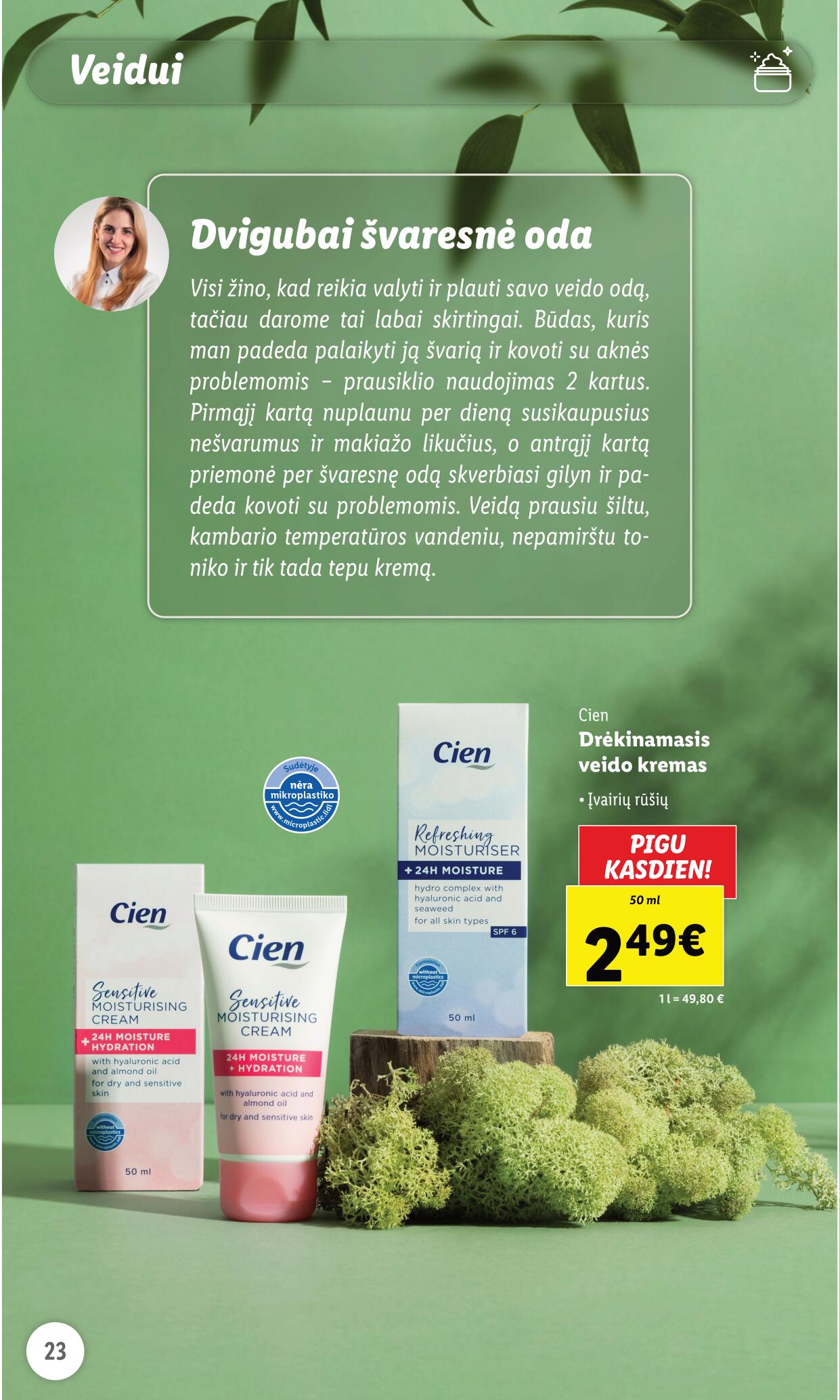 LIDL prekių katalogas "Grožio festivalis" galioja nuo 2023.05.01