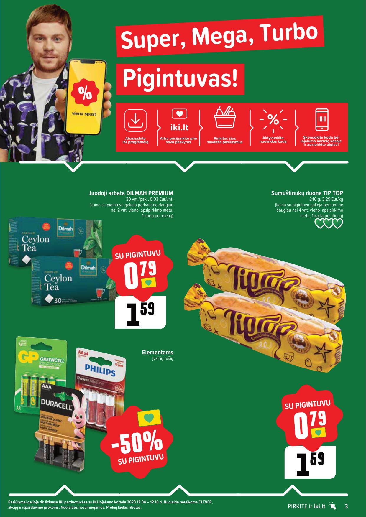 IKI SAVAITĖLĖ akcijų ir nuolaidų leidinys Nr.49 2023.12.04 - 2023.12.10