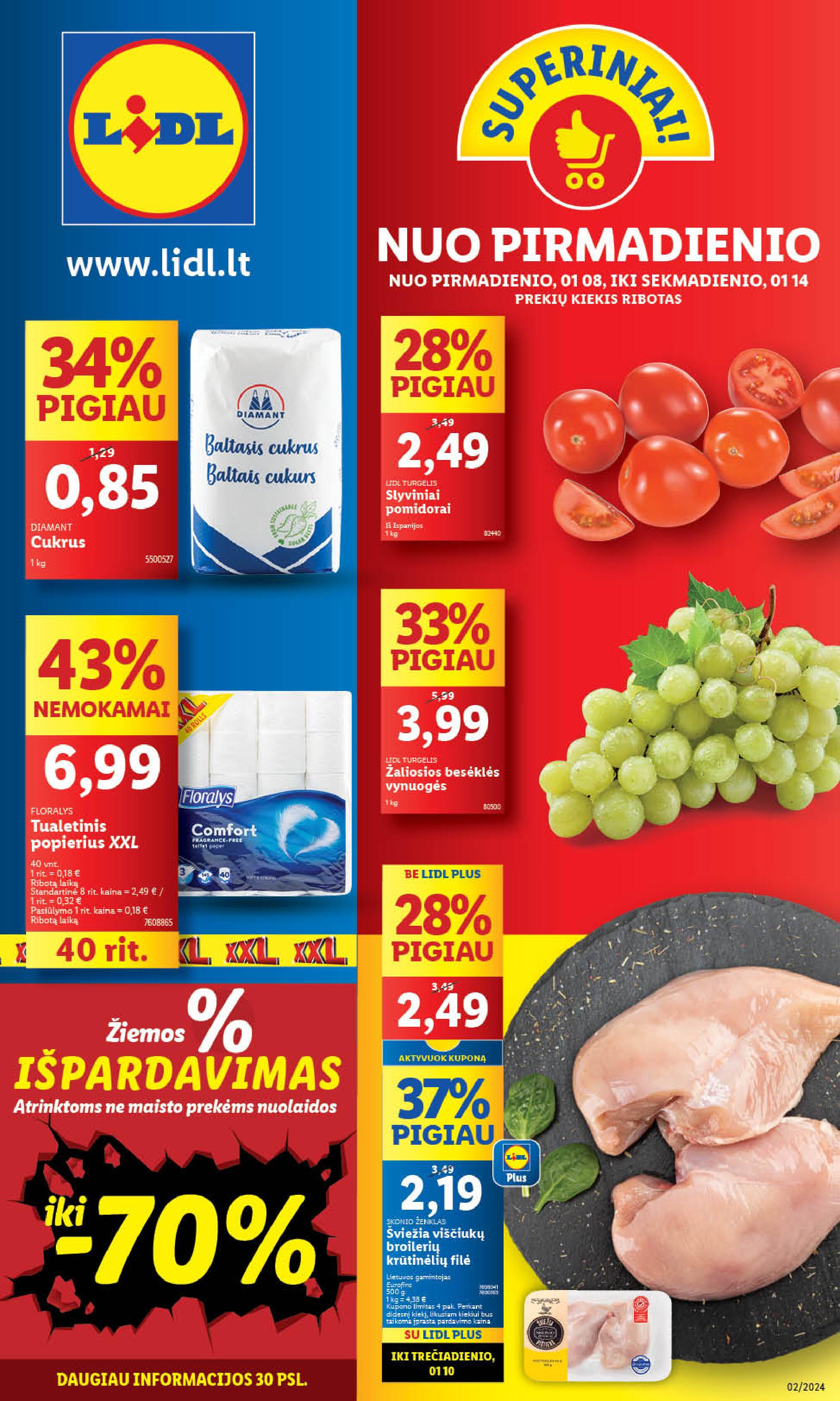 Naujausias LIDL kaininis katalogas 2024.01.08 - 2024.01.14