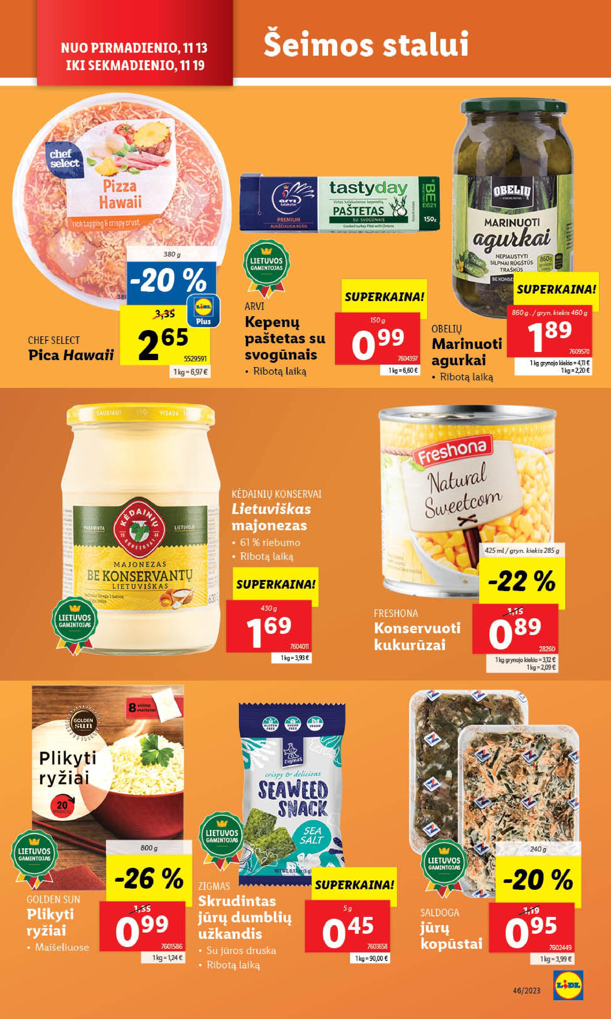Naujausias LIDL kaininis katalogas 2023.11.13 - 2023.11.19