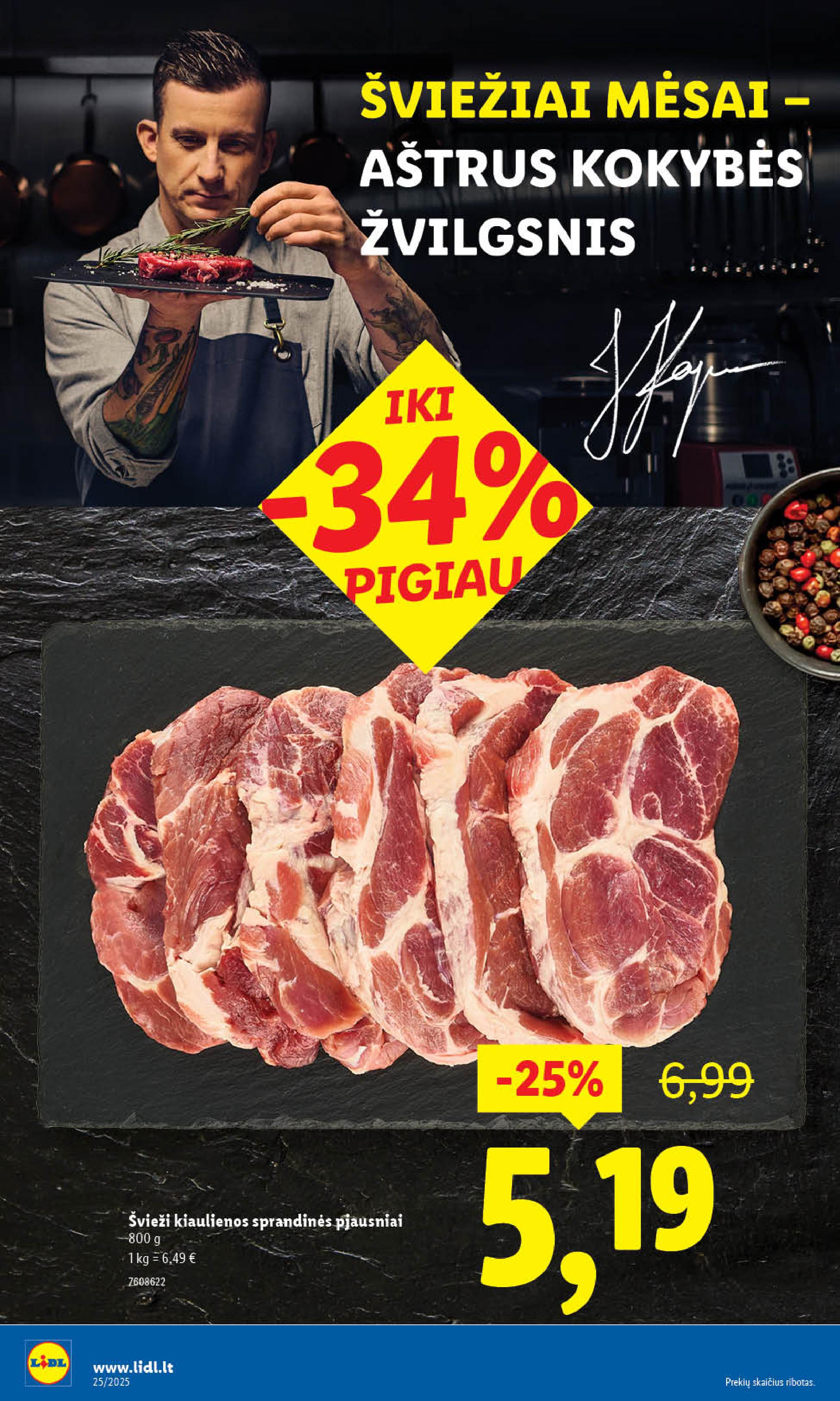 LIDL akcijų ir nuolaidų leidinys 2025.06.16 - 2025.06.22