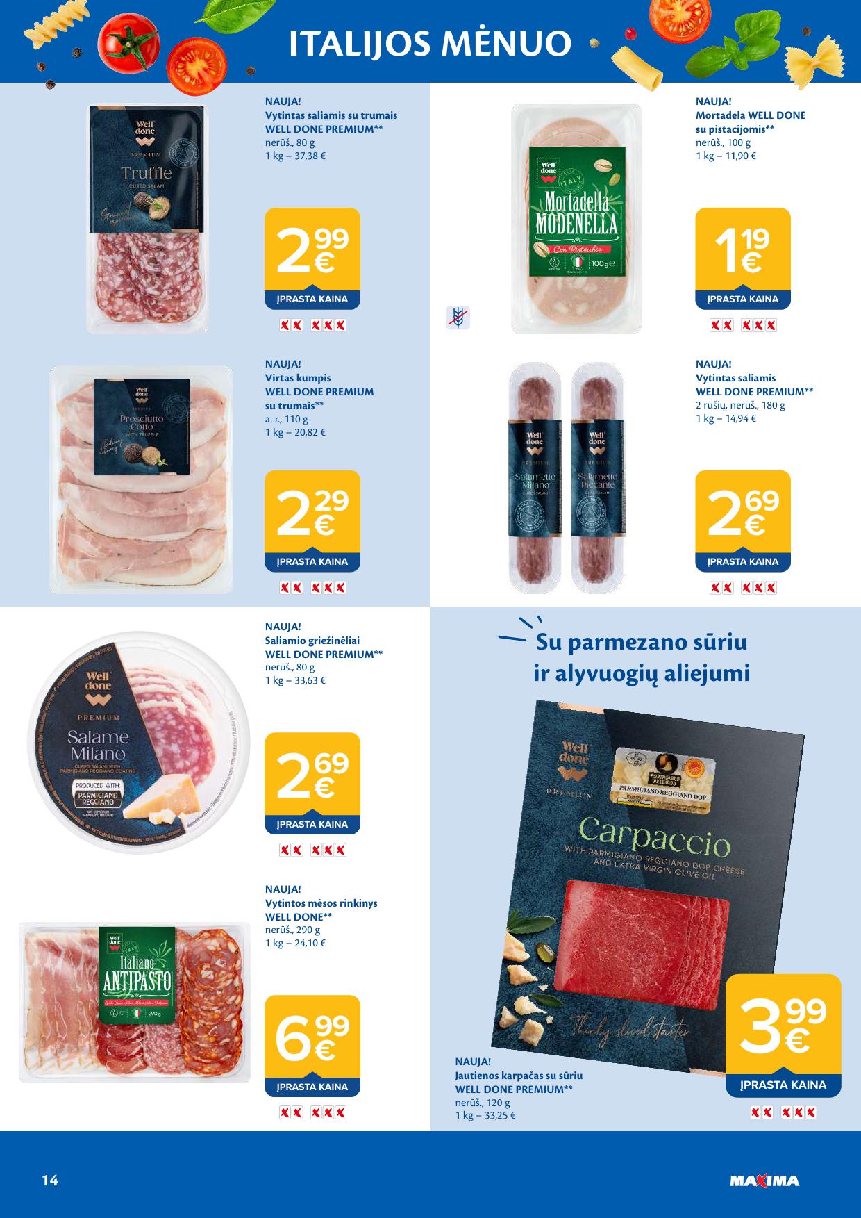 MAXIMA nuolaidų katalogas "ITALIJOS MĖNUO"