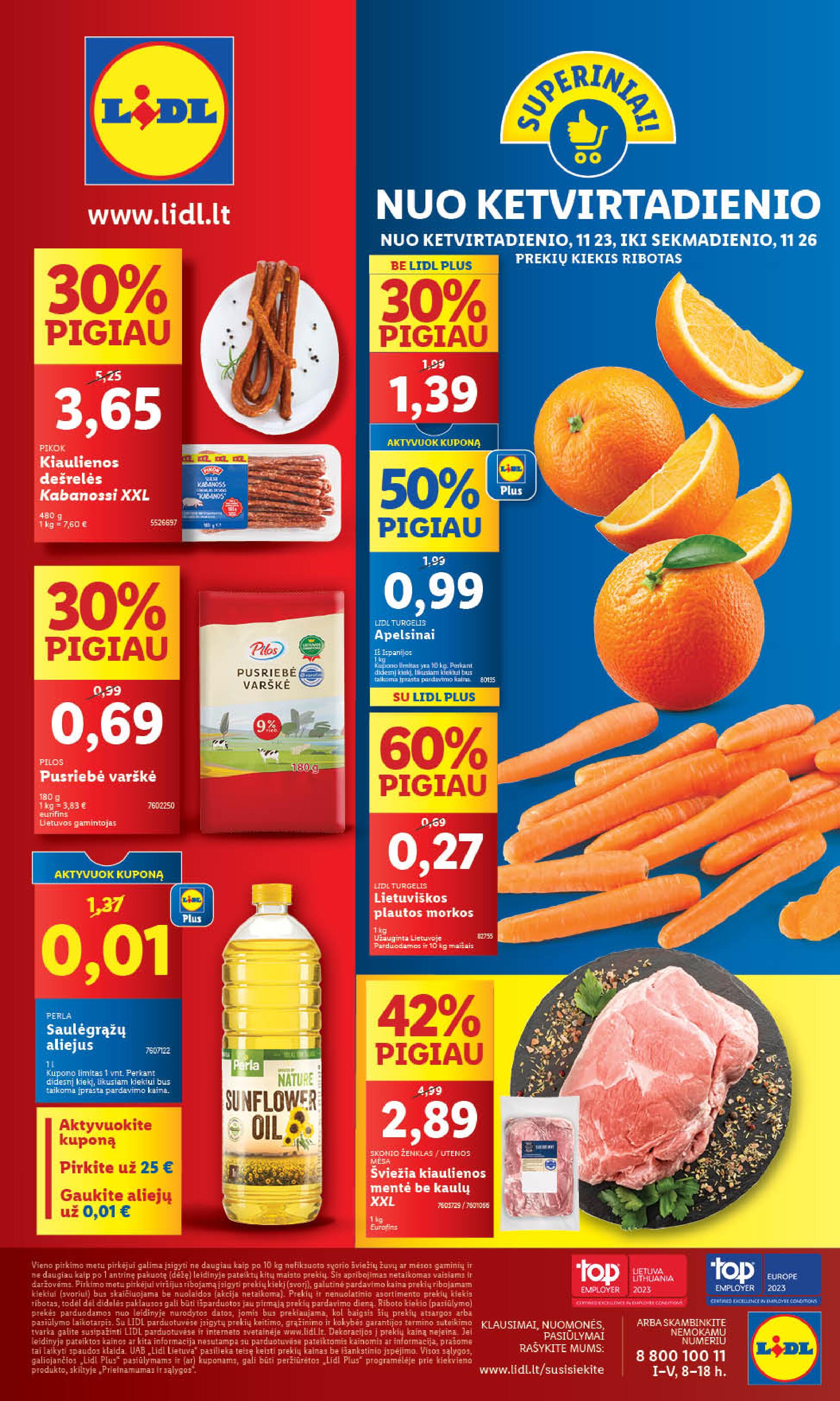 Naujausias LIDL kaininis katalogas 2023.11.20 - 2023.11.26