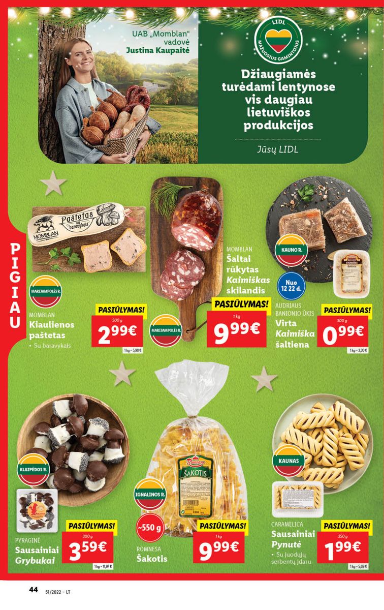 Naujausias LIDL kaininis katalogas 2022.12.19 - 2022.12.25