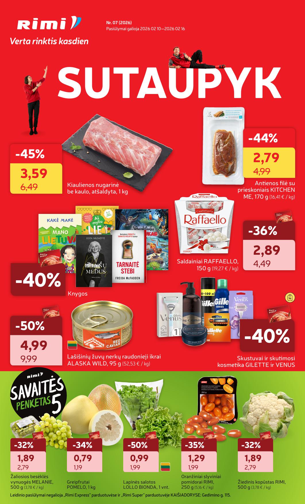 Naujausias RIMI kaininis katalogas 2026.02.10 - 2026.02.16