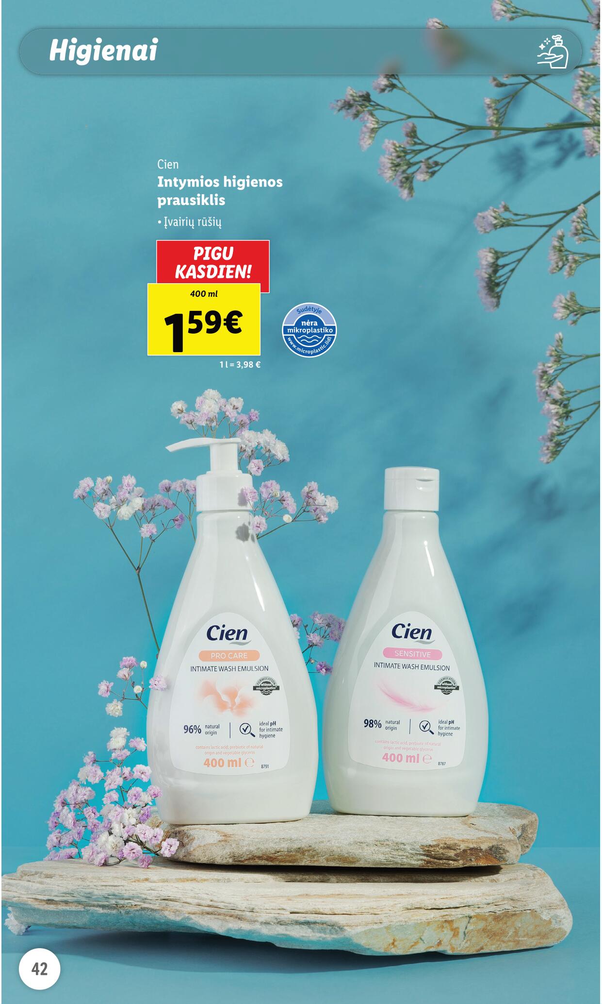 LIDL prekių katalogas "Grožio festivalis" galioja nuo 2023.05.01