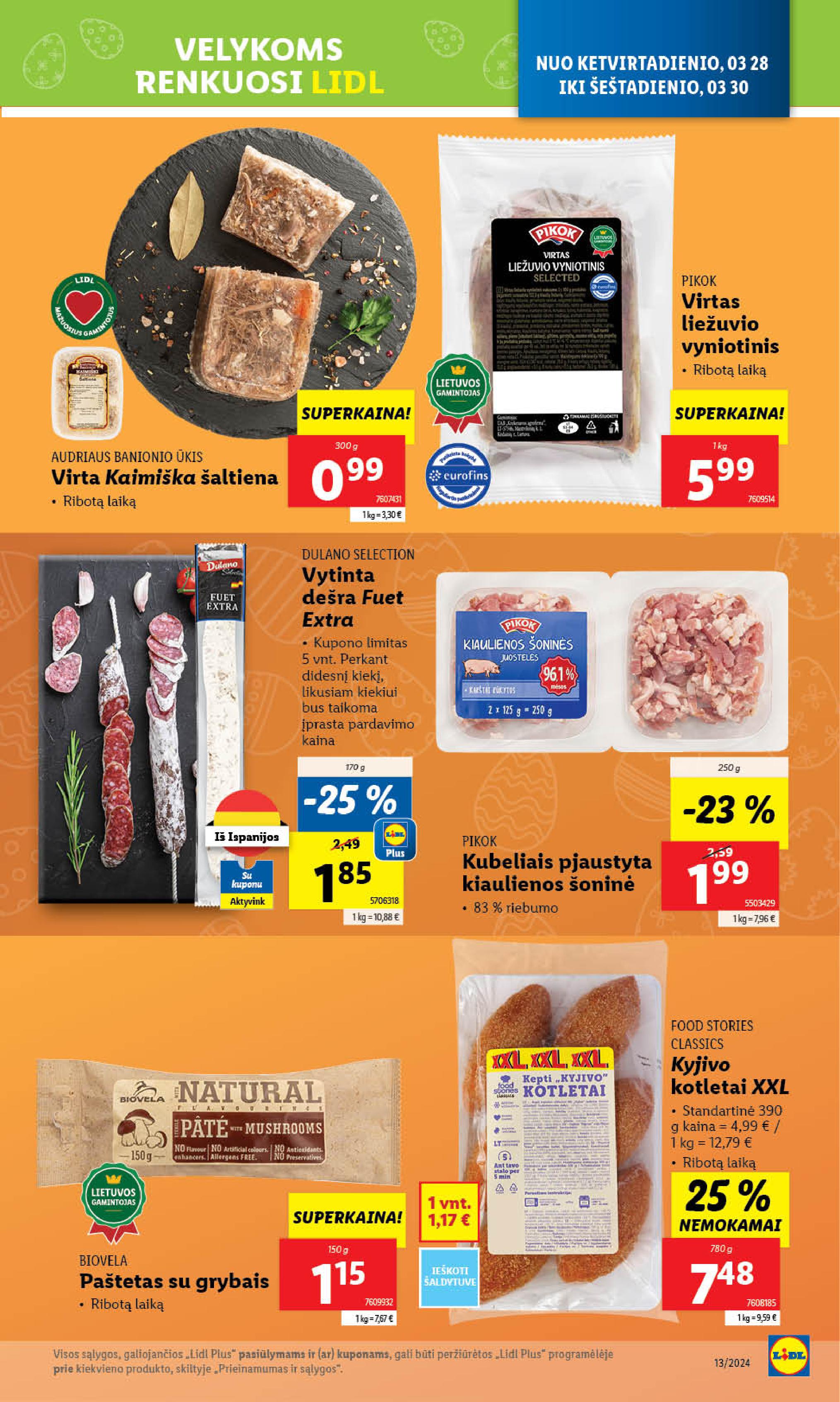 Naujausias LIDL kaininis katalogas 2024.03.25 - 2024.03.30