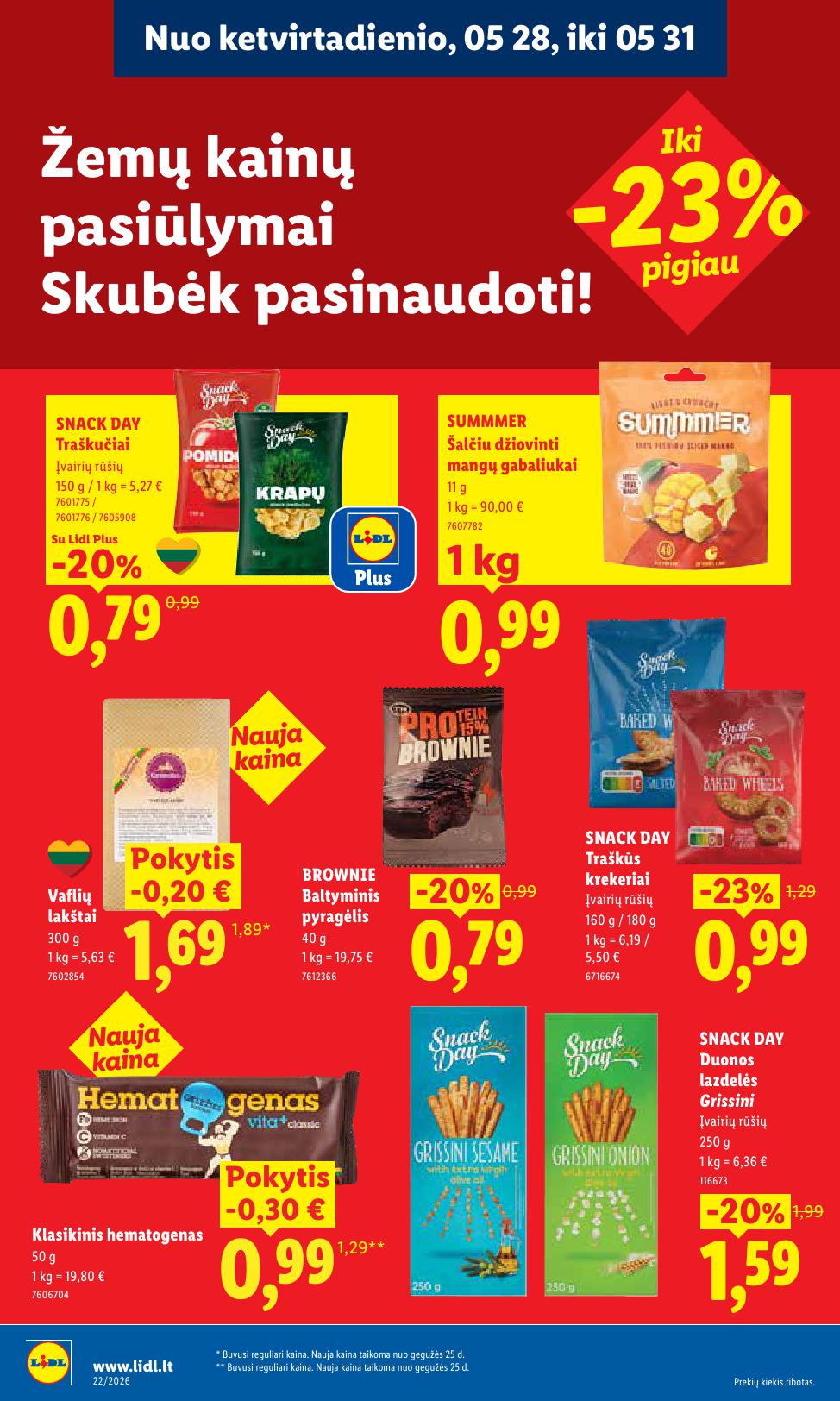 Naujausias LIDL kaininis katalogas 2026.05.25 - 2026.05.31