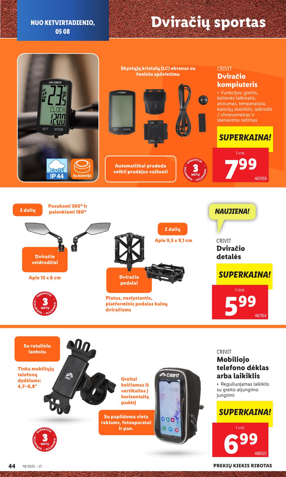 LIDL ne maisto prekių leidinys 2025.05.05 - 2025.05.11