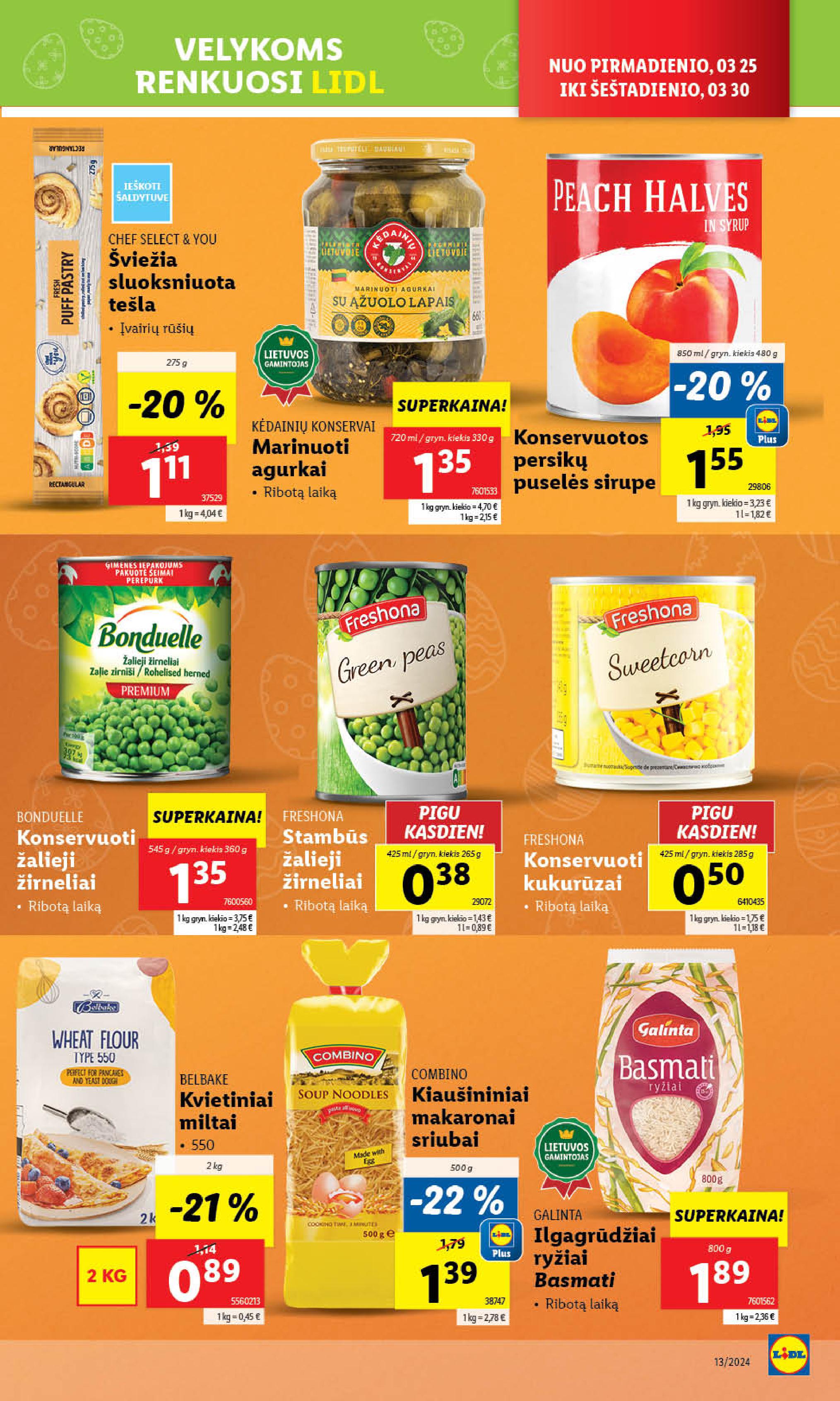 Naujausias LIDL kaininis katalogas 2024.03.25 - 2024.03.30